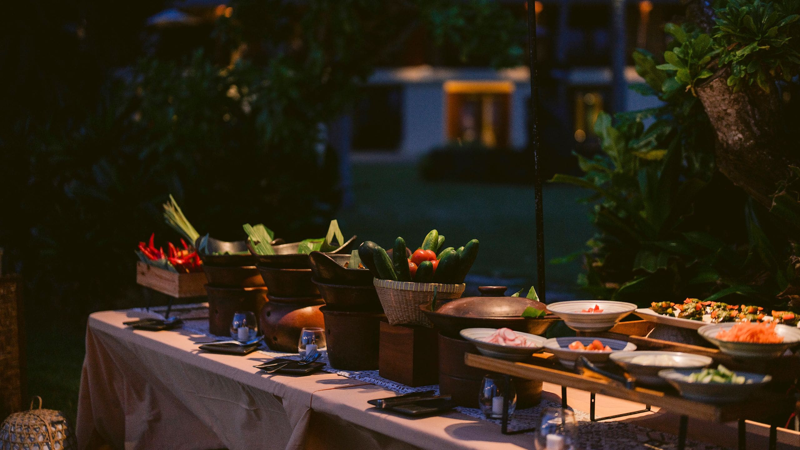 Alila Manggis Jazz Night Bbq Chef Grill Set Up
