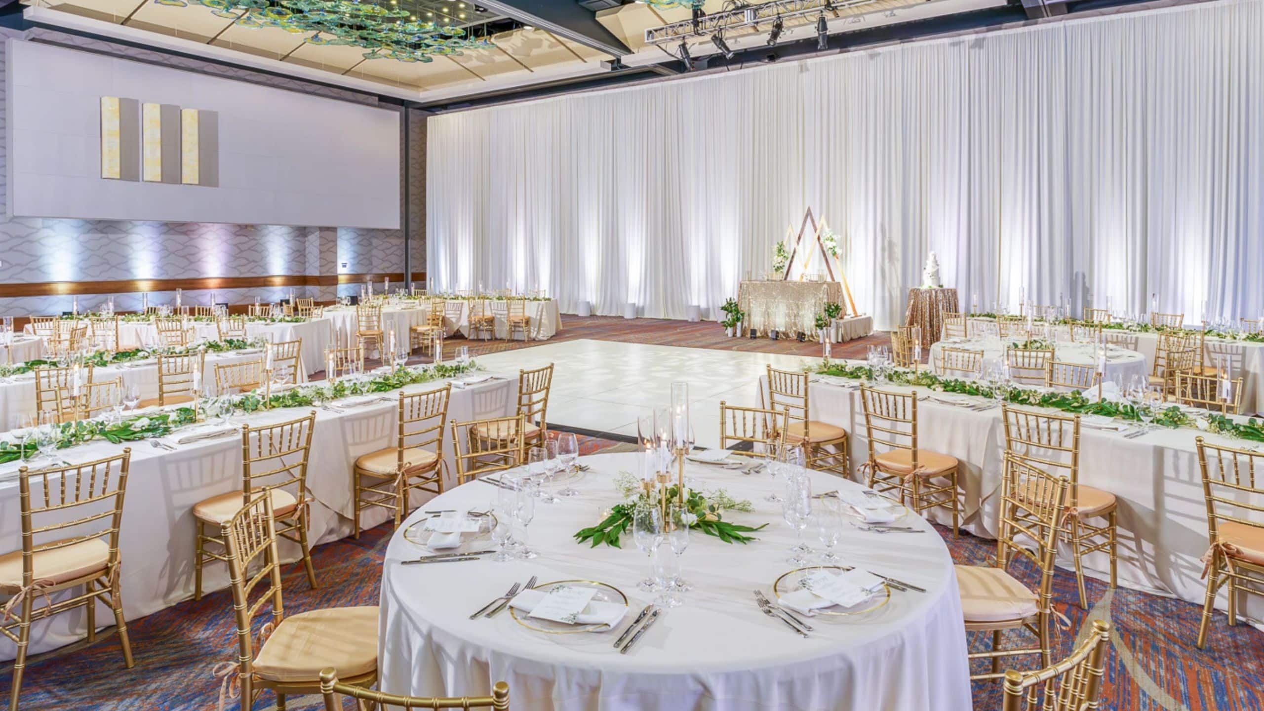 Hyatt Regency Denver at Colorado Convention Center Angled Capitol Ballroom Wedding Reception