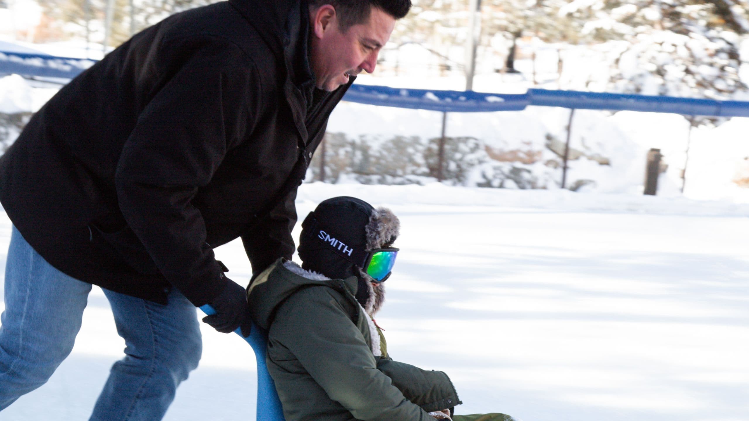 Everline Resort & Spa Dad Son Ice Skating