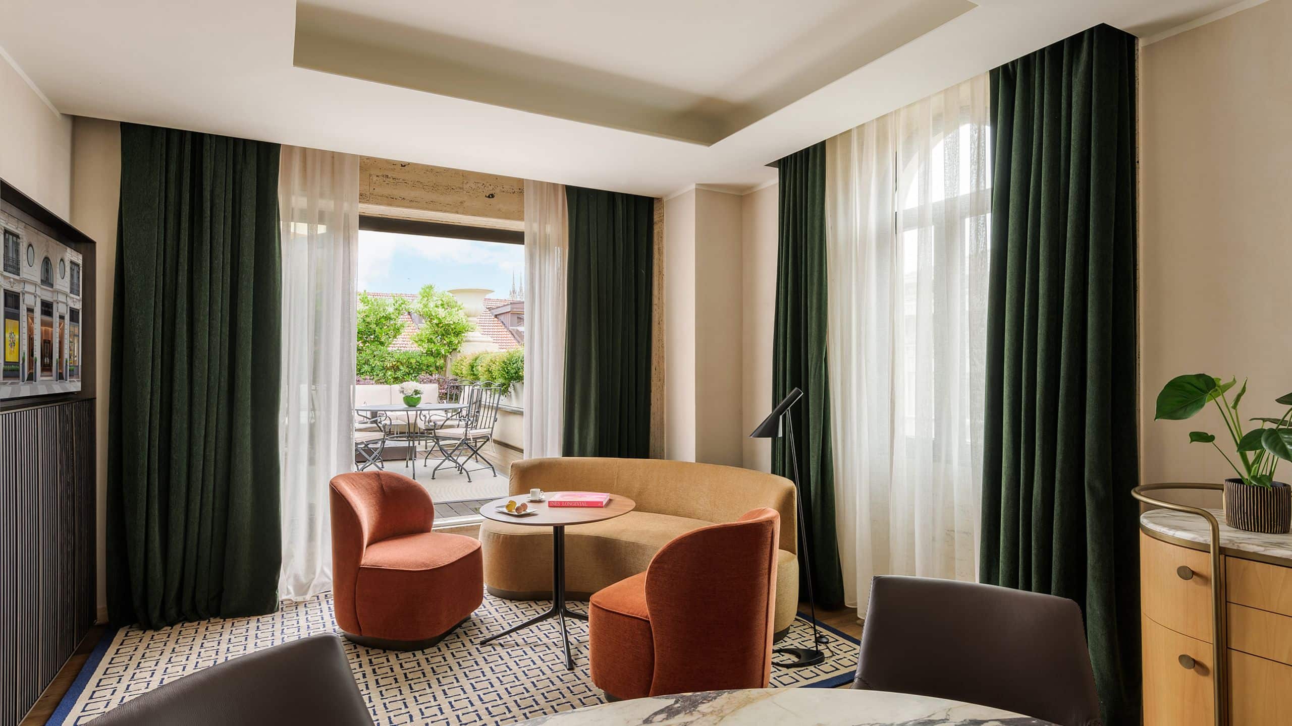 Park Hyatt Milan Terrace Suite Living Room