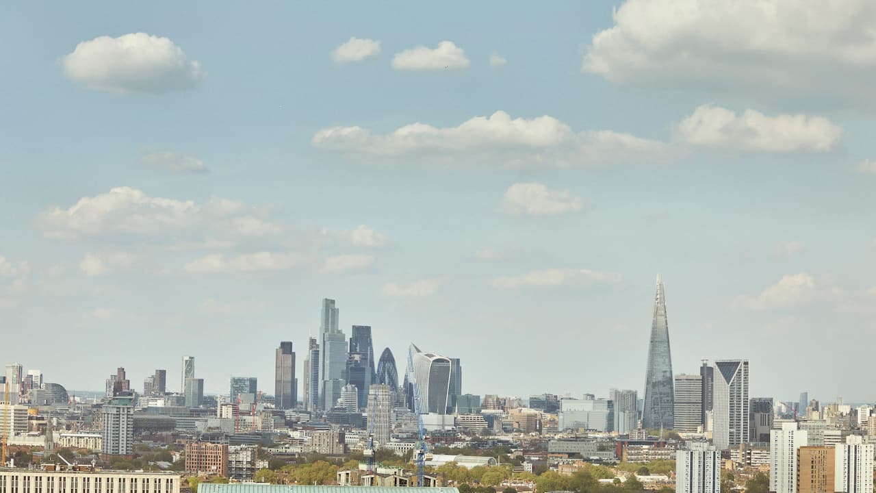 View East City Skyline Daytime
