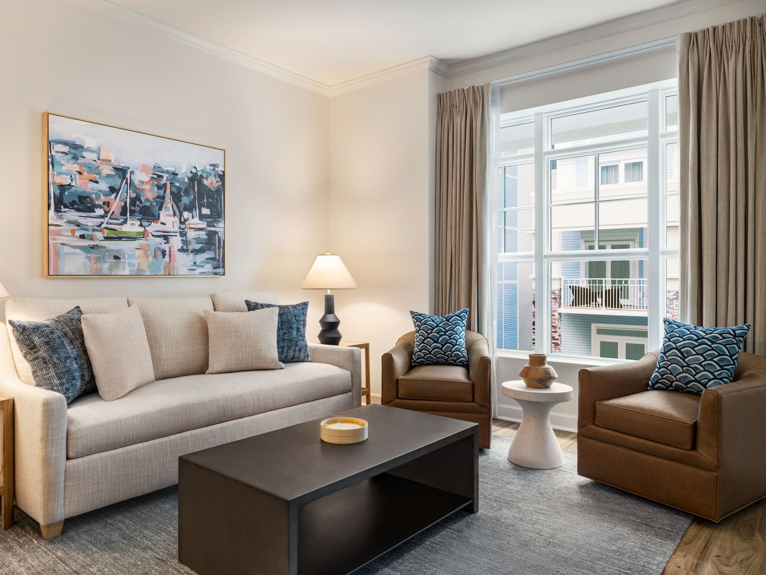 Wild Dunes Resort - Residences at Sweetgrass Select One Bedroom Suite Living Space