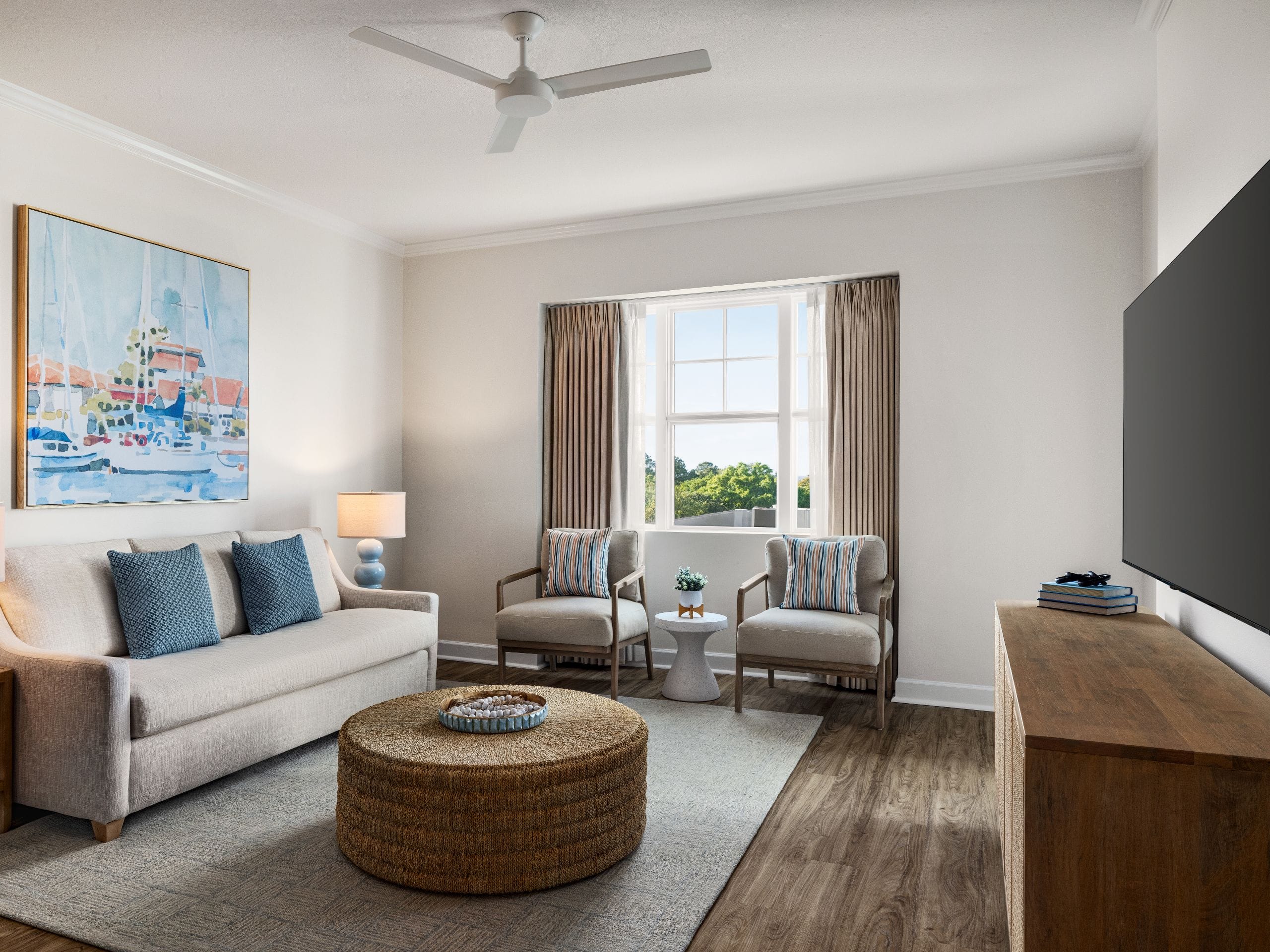 Wild Dunes Resort - Residences at Sweetgrass Select Two Bedroom Family Suite Living