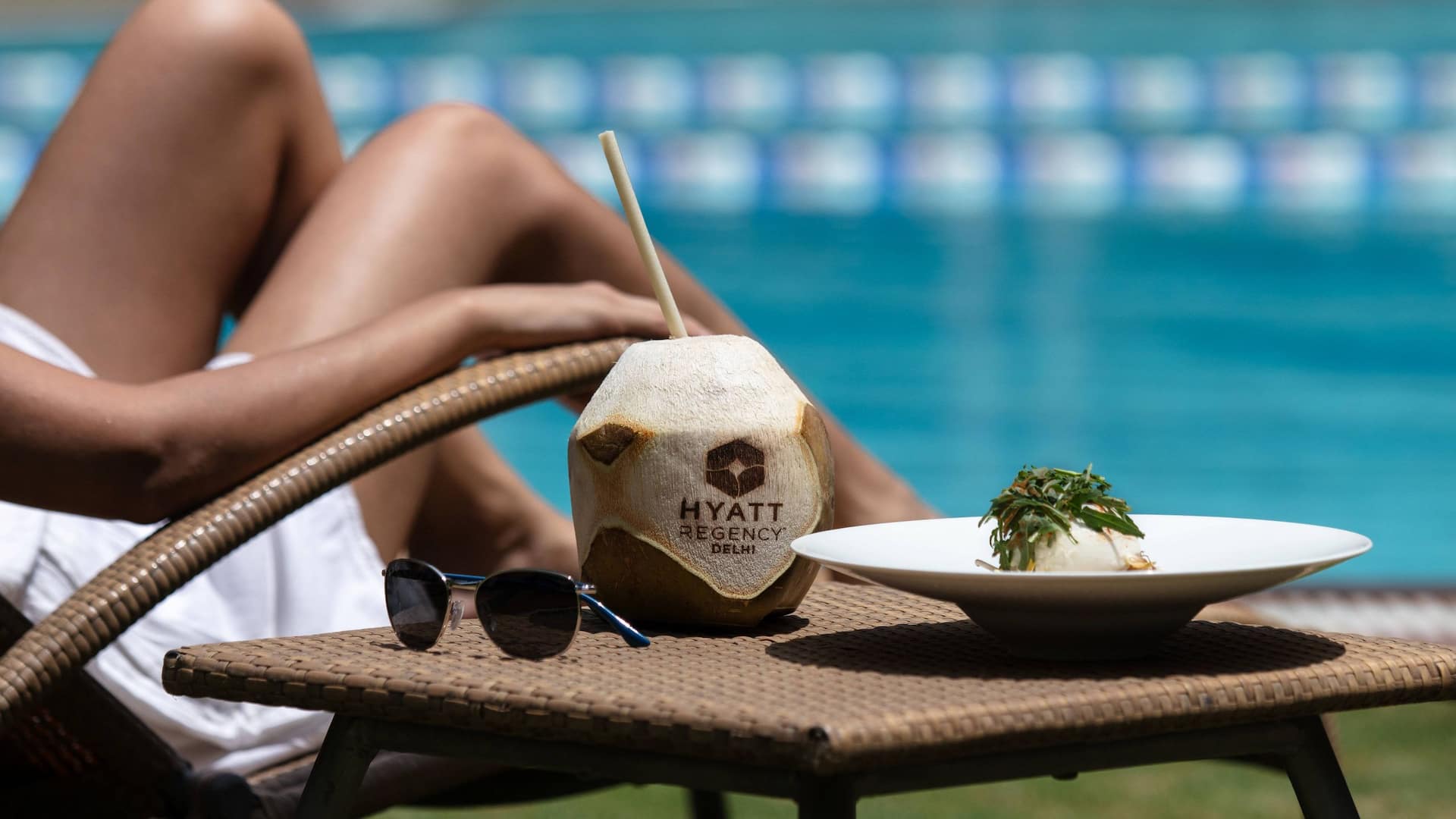 Hyatt Regency Delhi Poolside Coconut