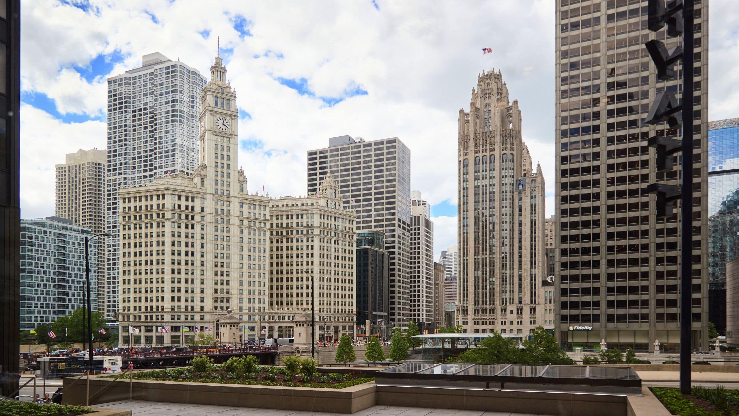 Hyatt Regency Chicago Crystal Ballroom Terrace Wrigley View