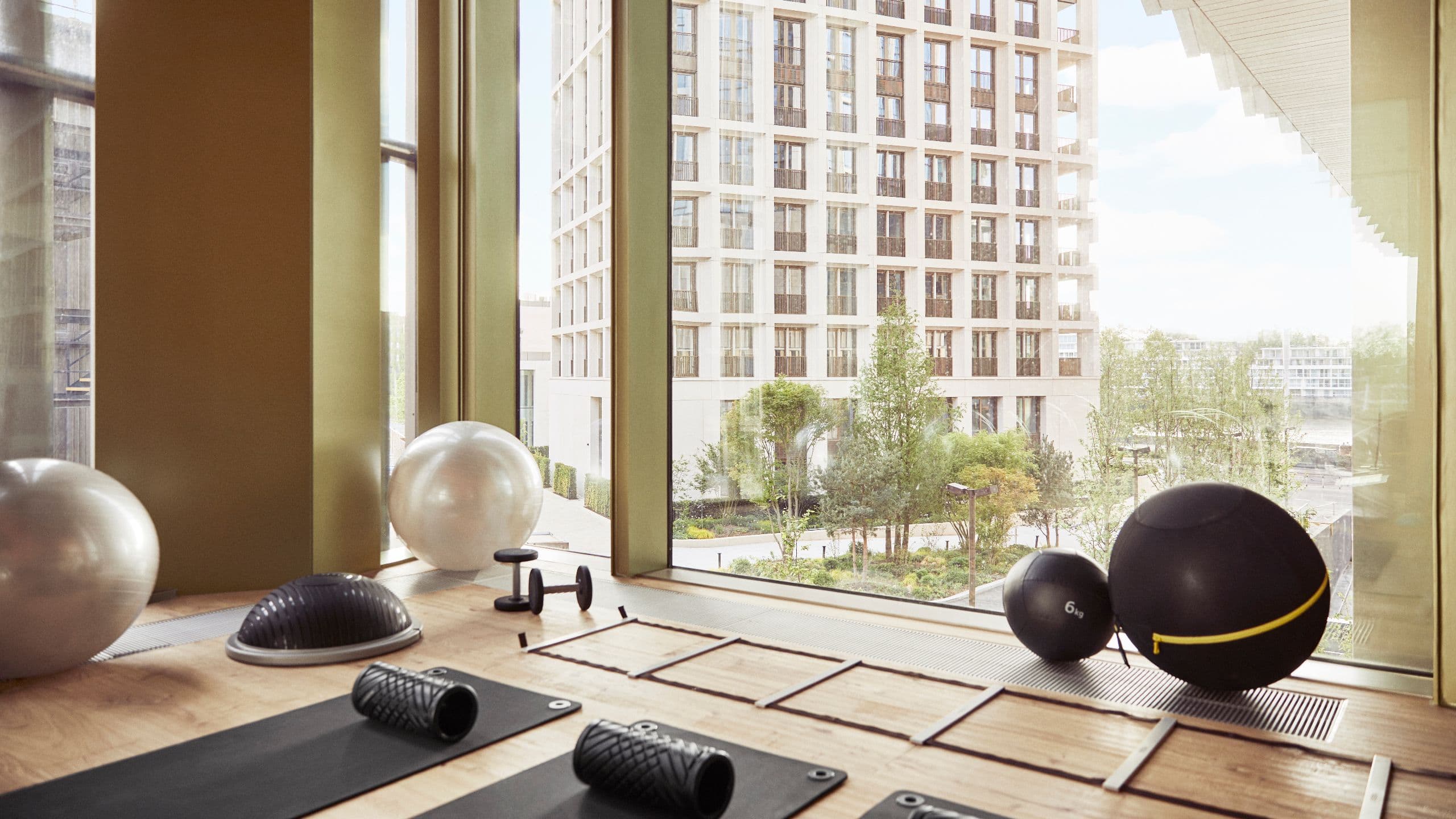 Park Hyatt London River Thames Gym View Exercise Area