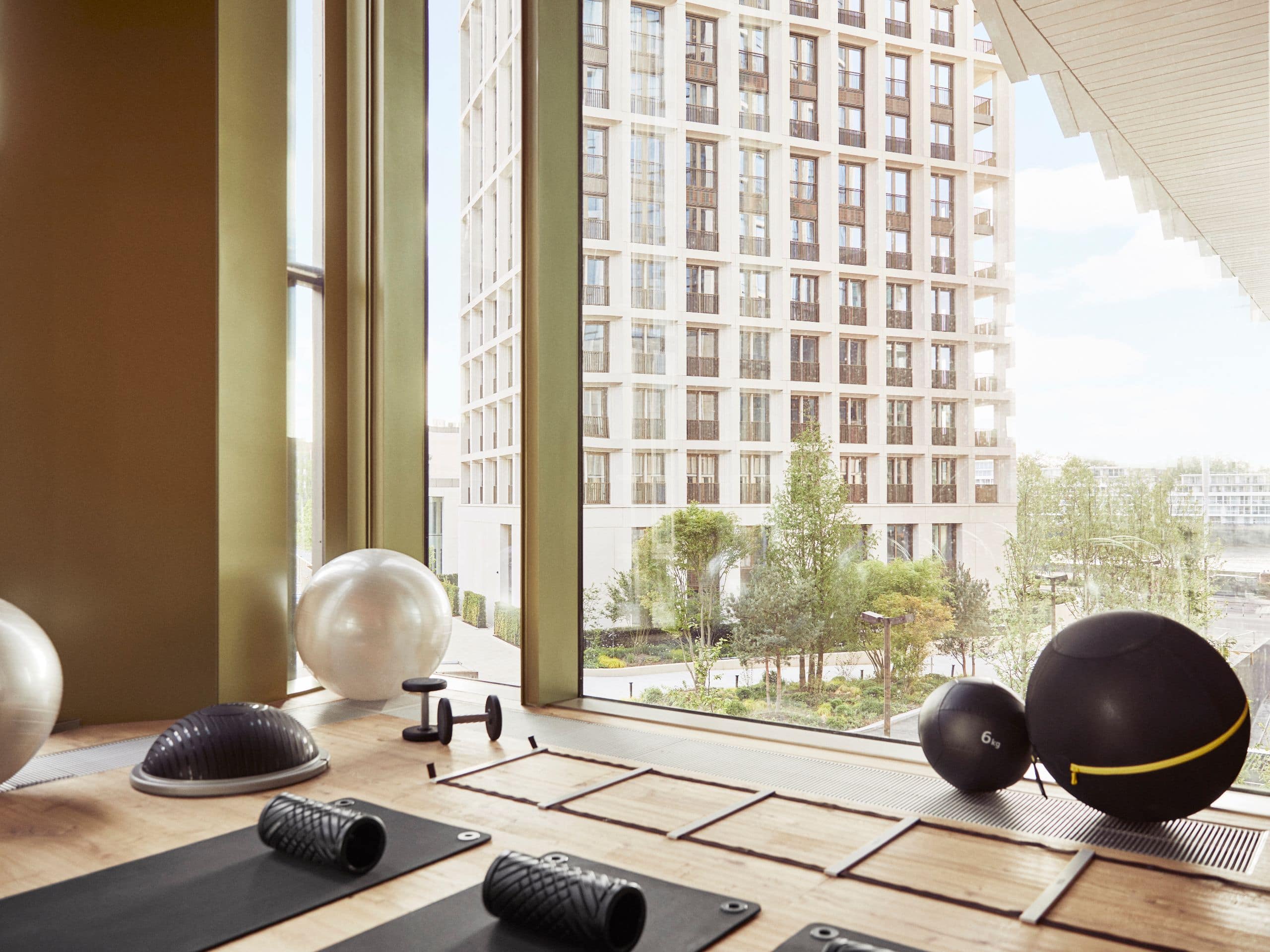 Park Hyatt London River Thames Gym View Exercise Area