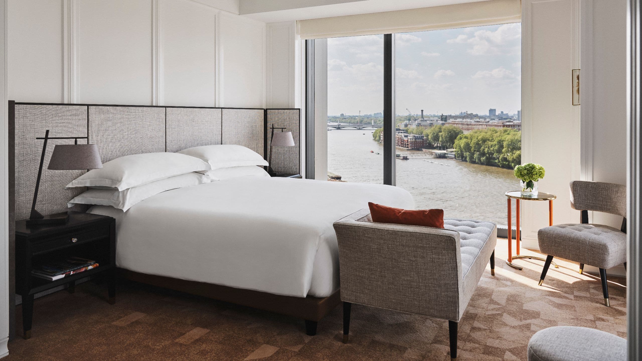 Park Hyatt London River Thames Suite Park Deluxe King Bed View