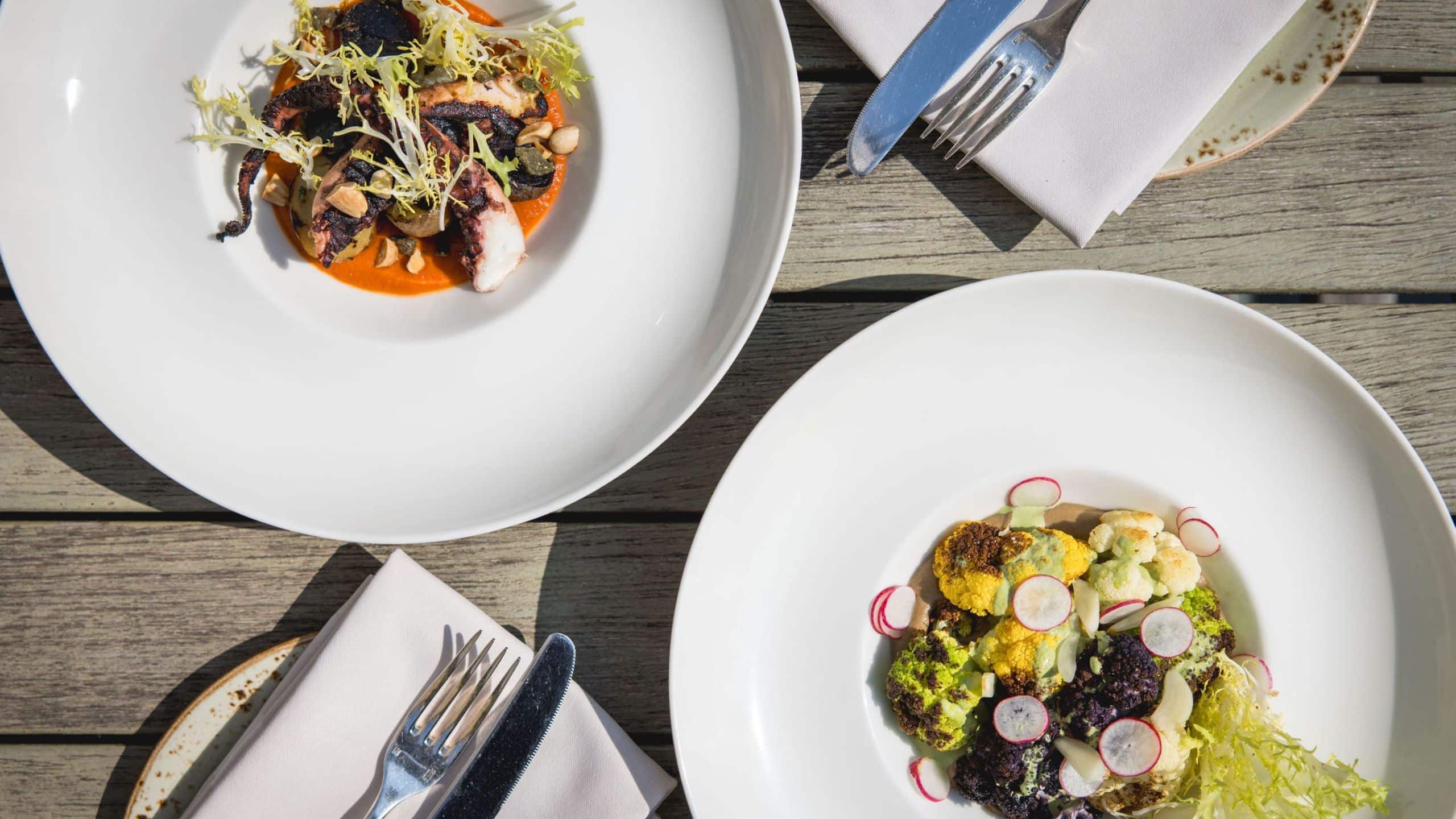 Park Hyatt Chicago Grilled Octopus And Roasted Cauliflower