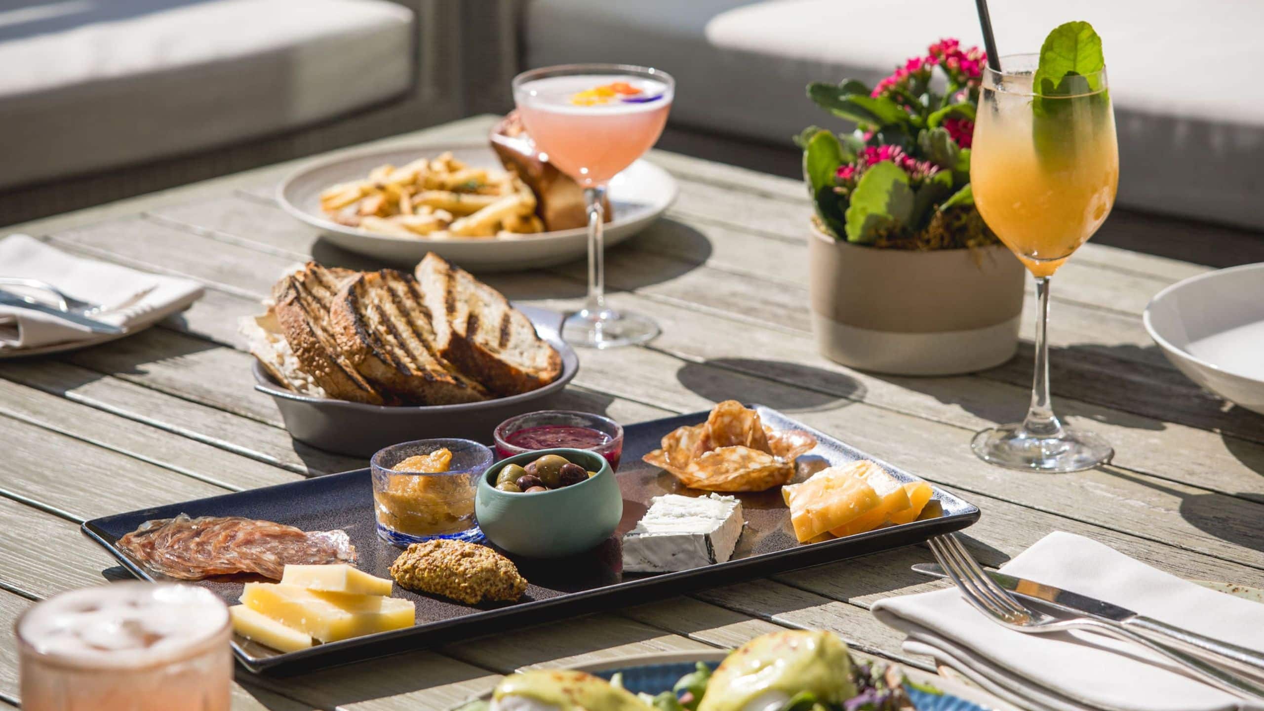 Park Hyatt Chicago Nomi Garden Food Spread Vertical