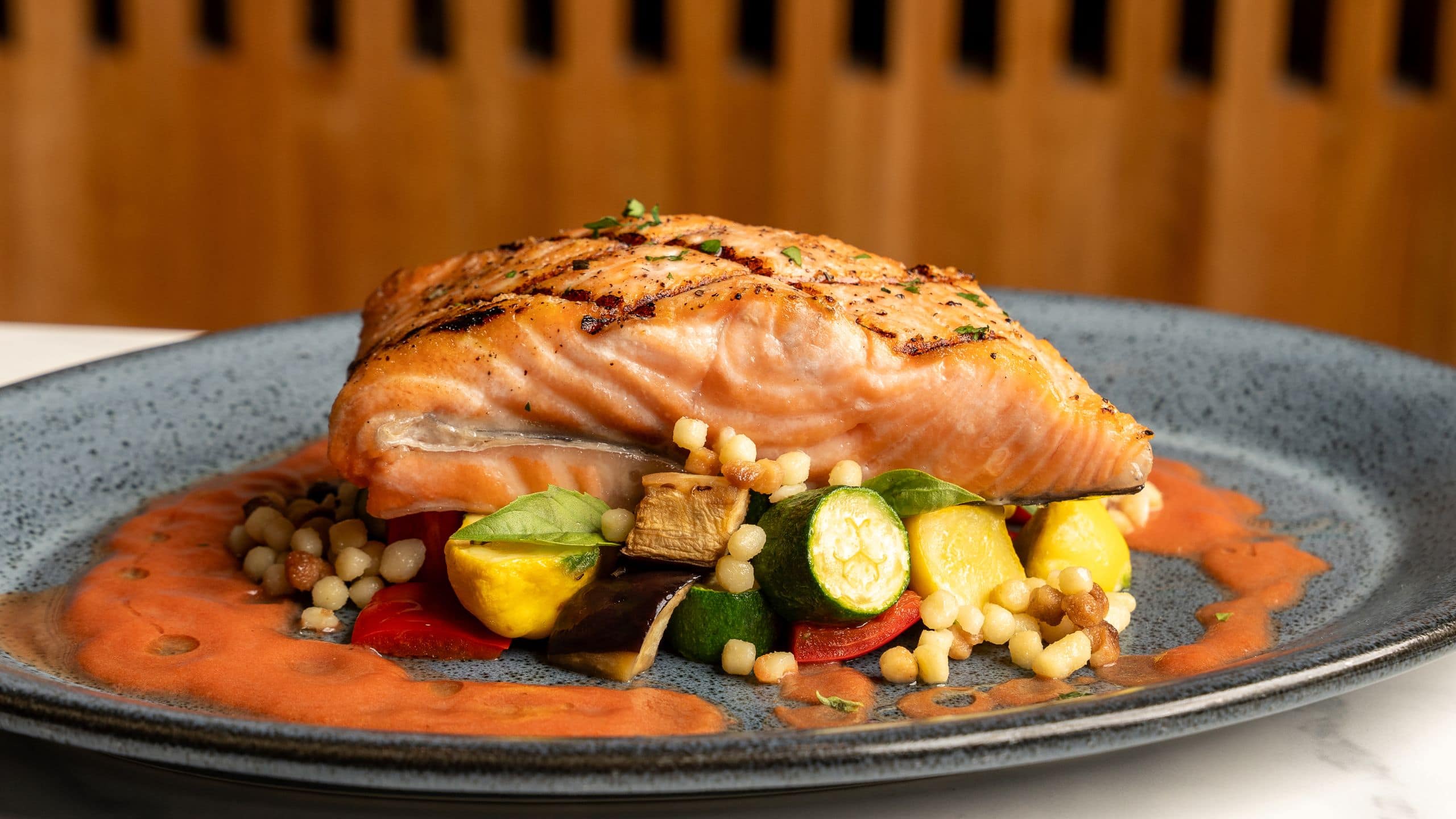 Kissel Uptown Oakland Ottos Dinner Salmon Squash