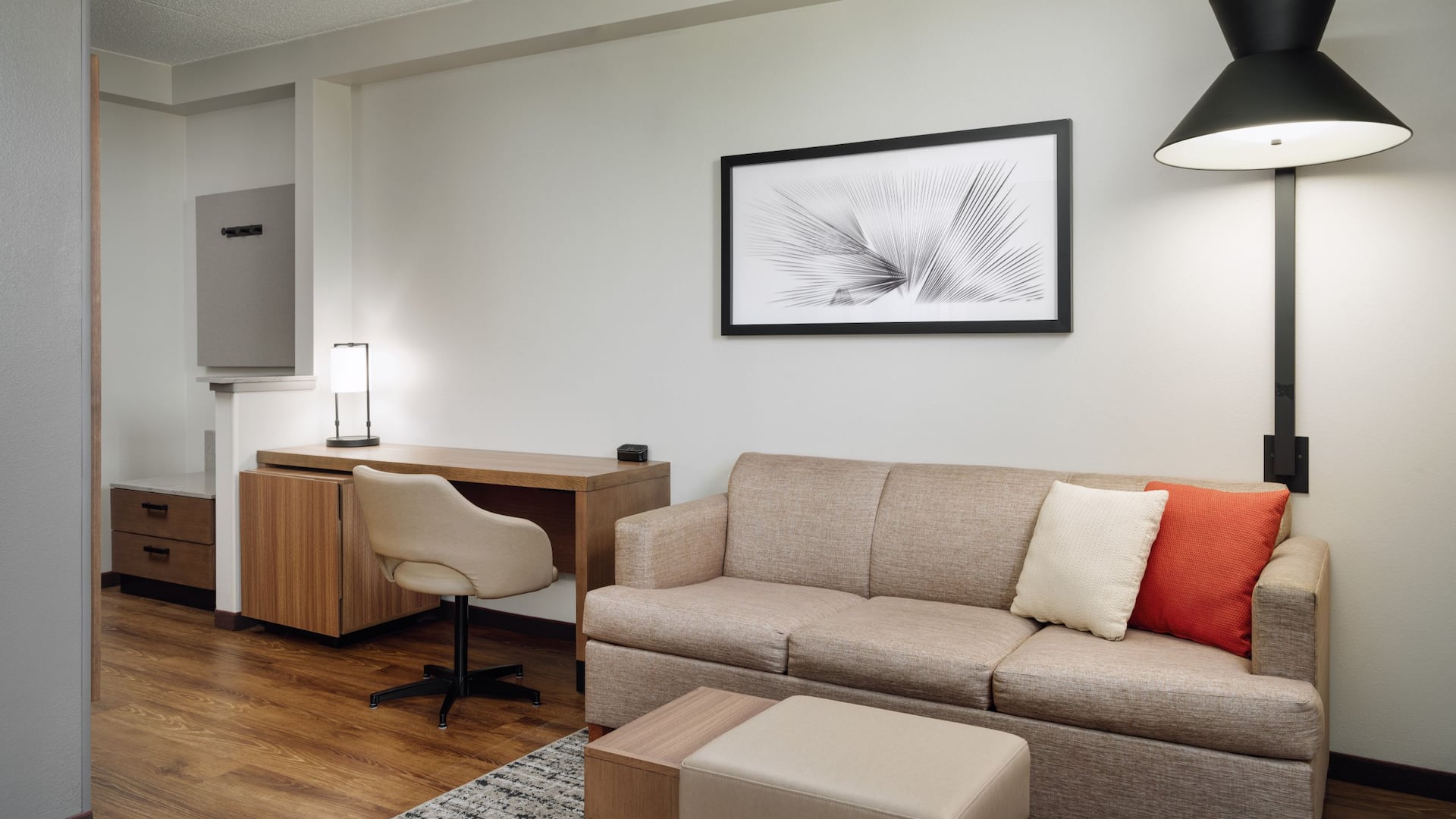 Hyatt Place Grand Rapids-South King Studio Sofa And Desk View