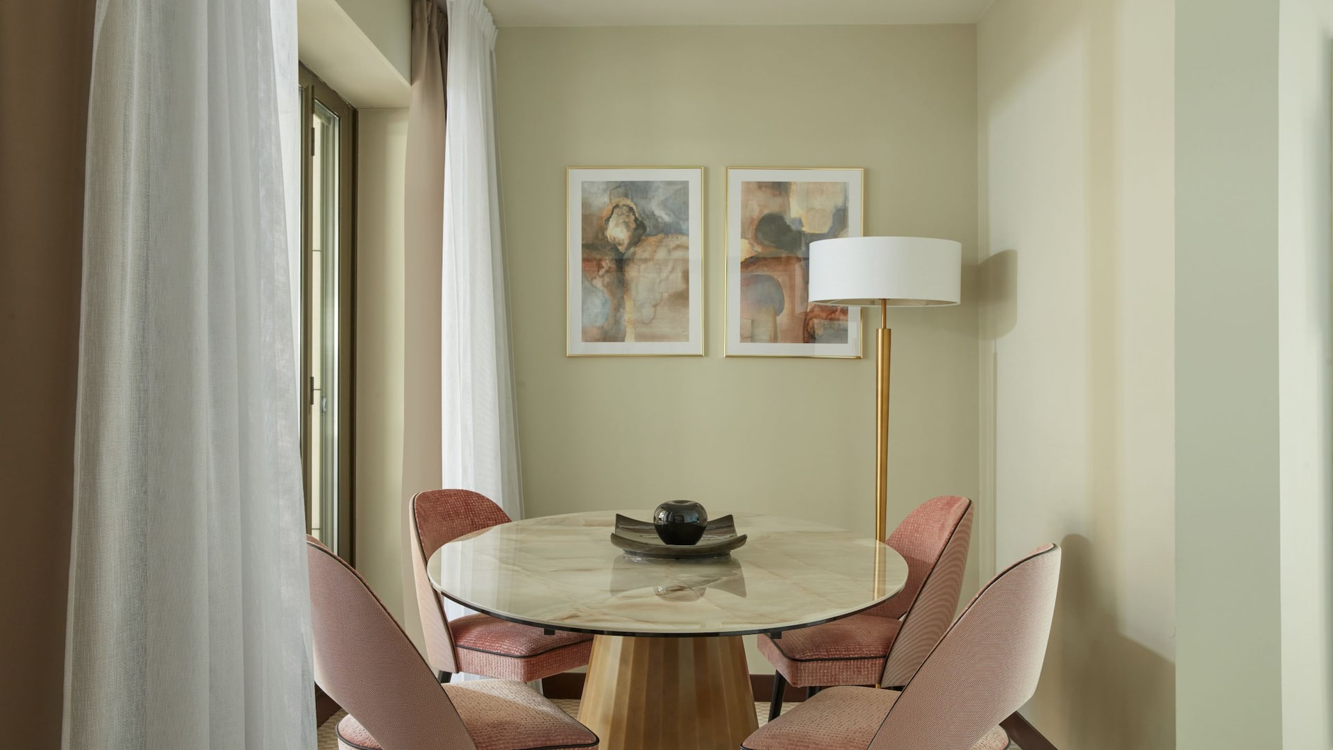 Hyatt Regency Nice Palais de la Méditerranée Prestige Sea View Suite Living Room Table