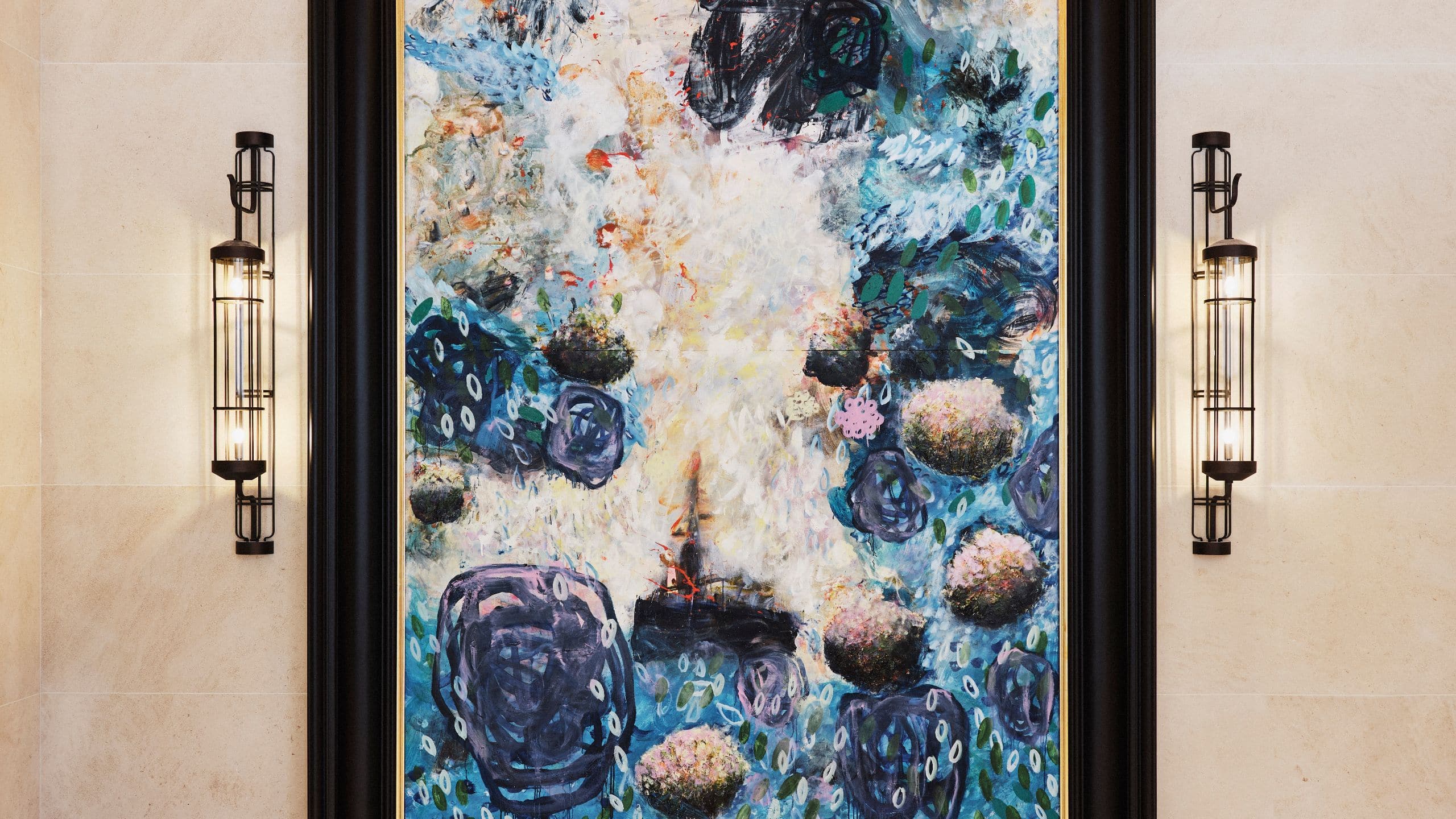 Park Hyatt London River Thames Lobby Interior Art Ian Rayer Smith