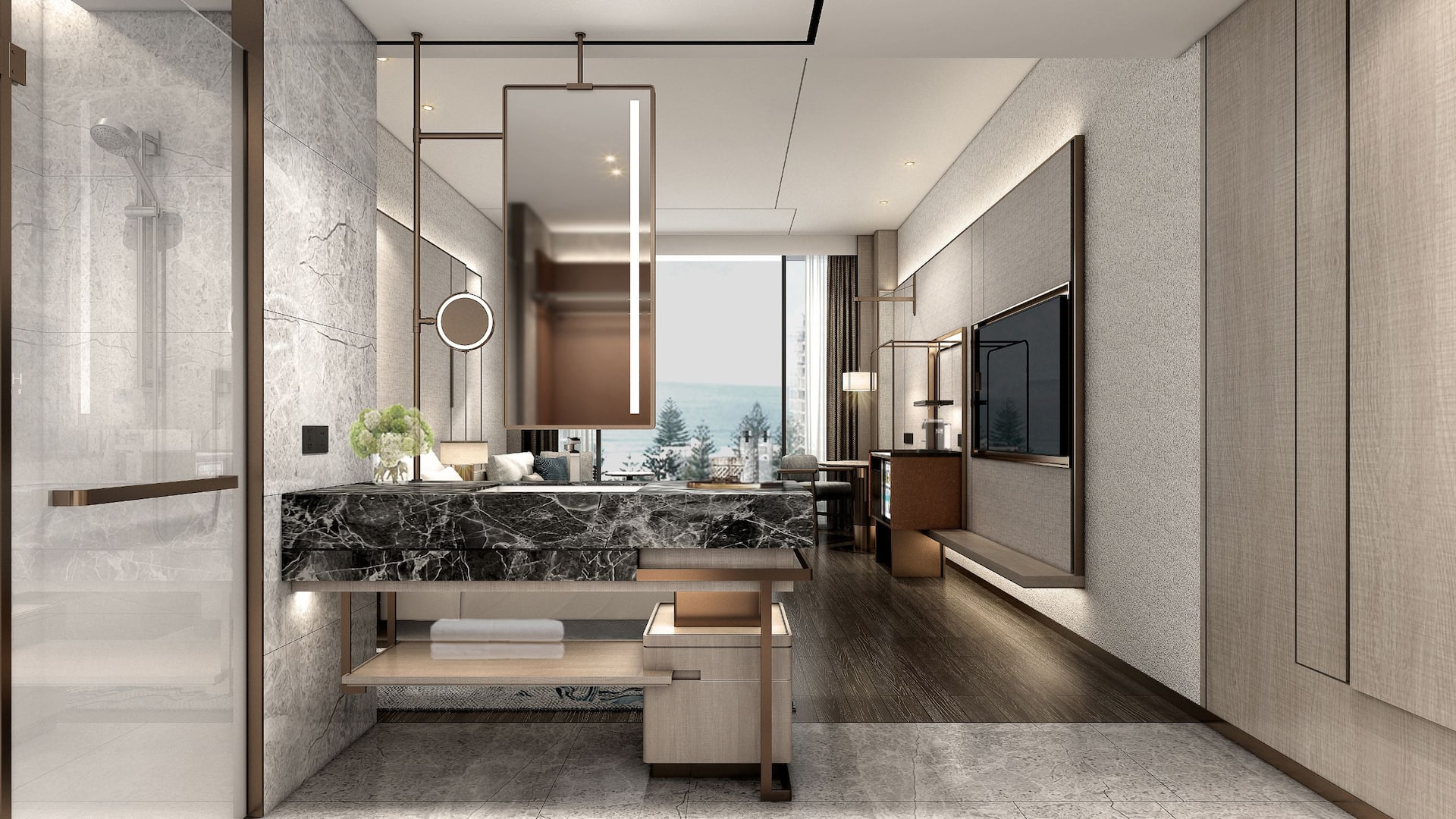 Hyatt Regency Huangshan Hengjiangwan King Bed Room Bathroom