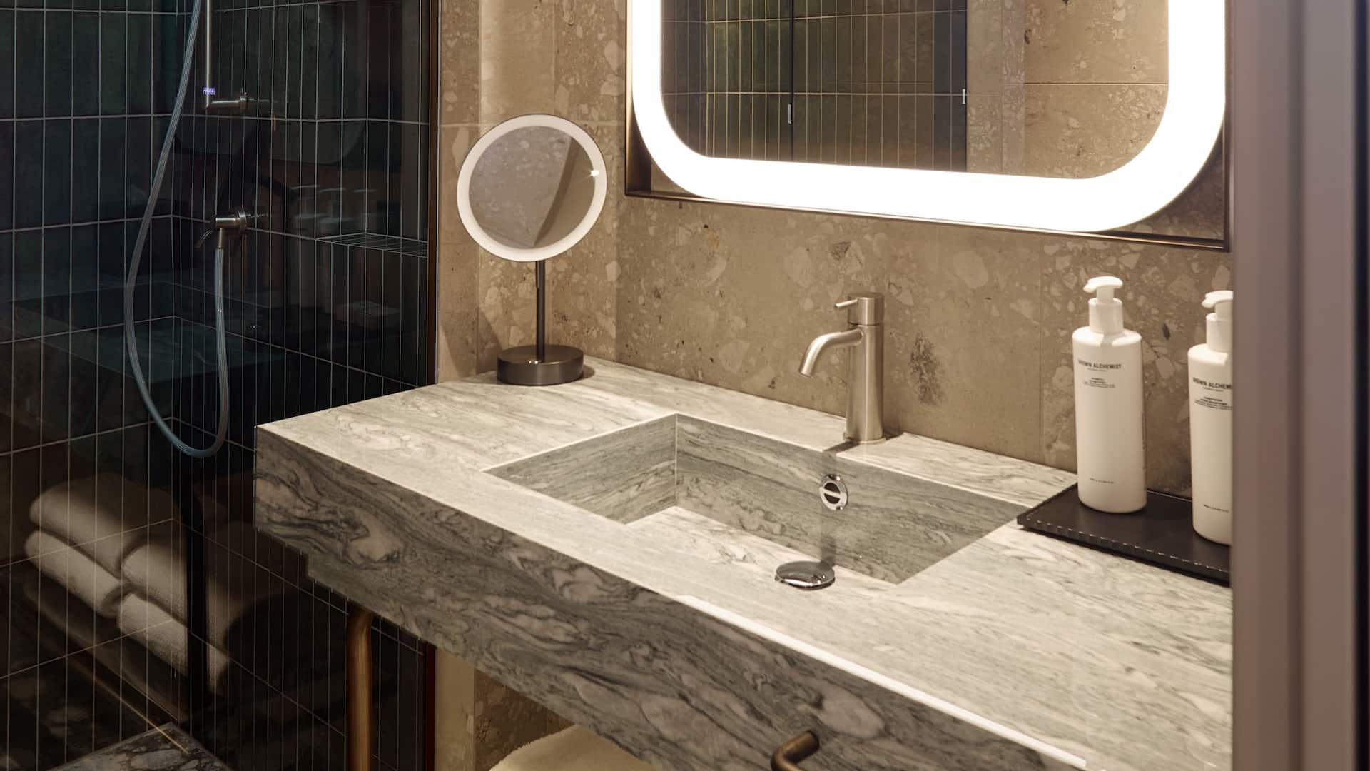 Hyatt Regency Rome Central Guestroom Bathroom Vanity Sink