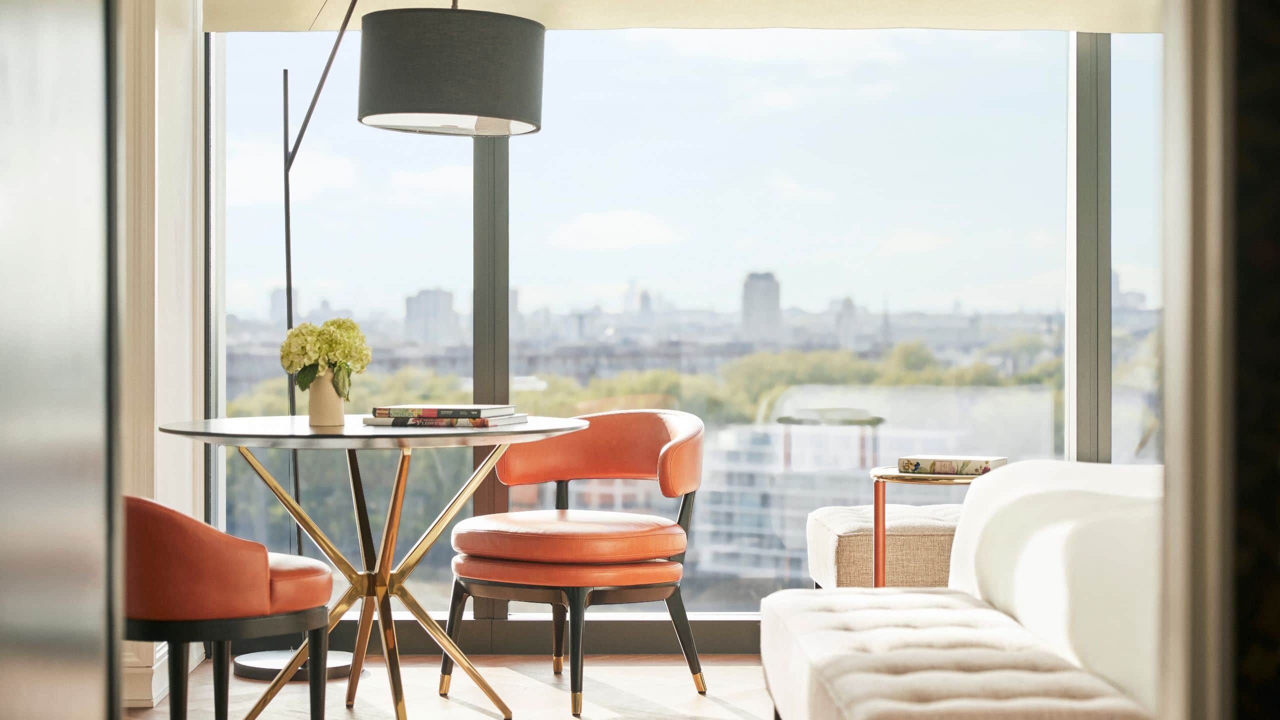 Park Hyatt London River Thames Room King Dining Table View