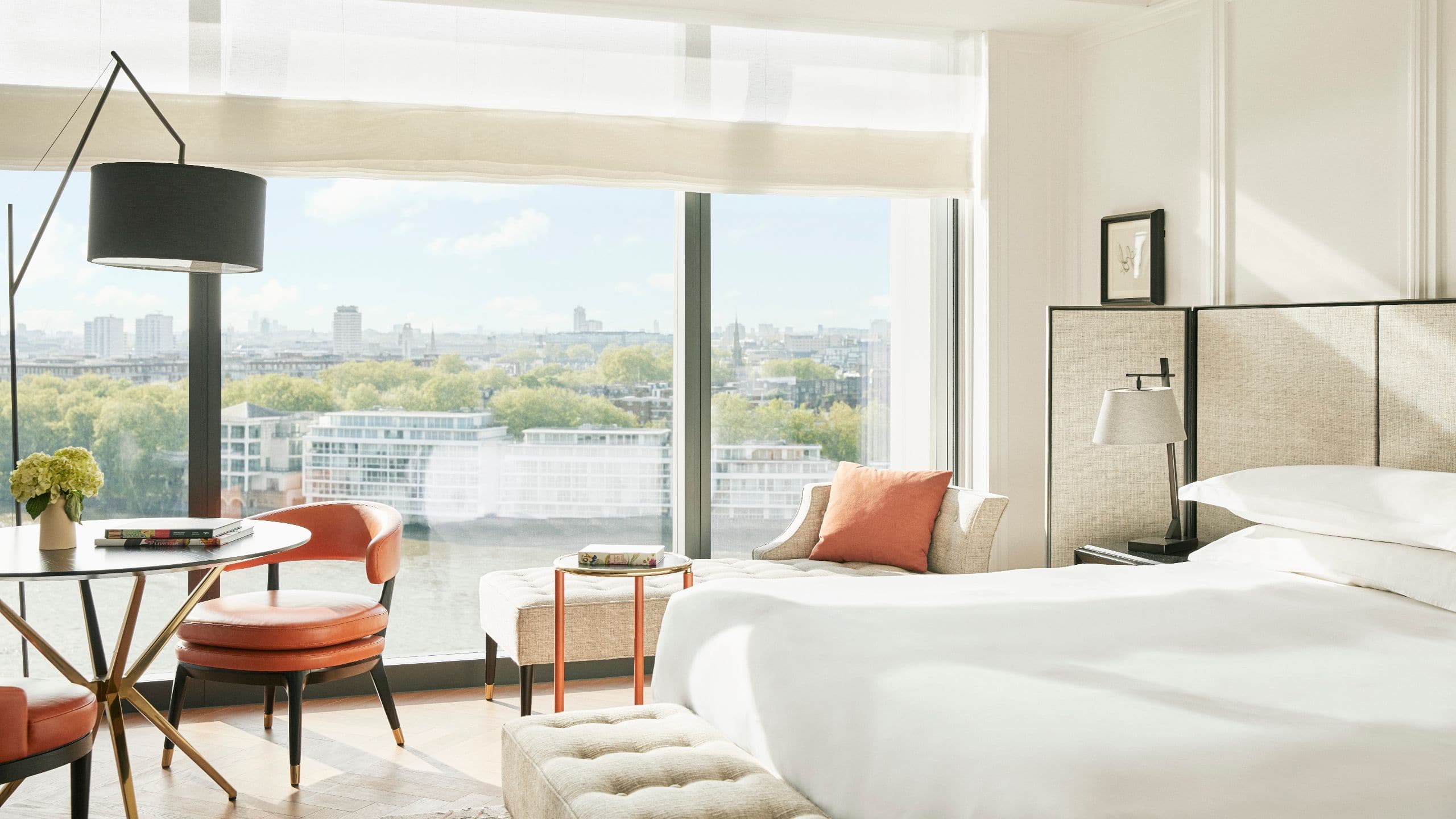 Park Hyatt London River Thames Room King Bed View
