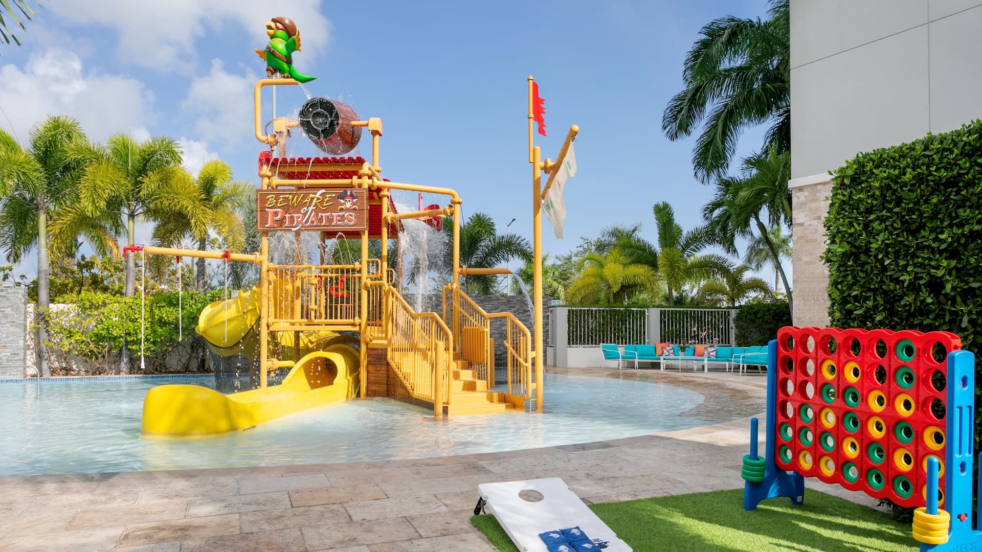 Hyatt Place San Juan Pool Kids Pirate Zone