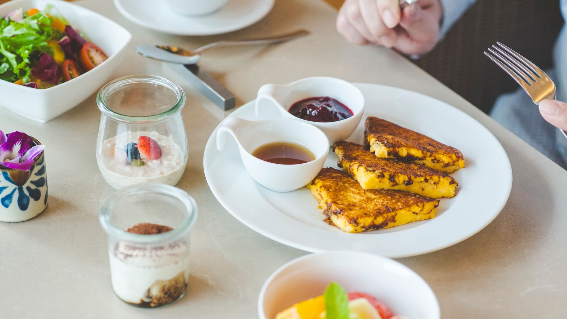 Hyatt Regency Seragaki Island, Okinawa Regency Club Breakfast French Toast Close