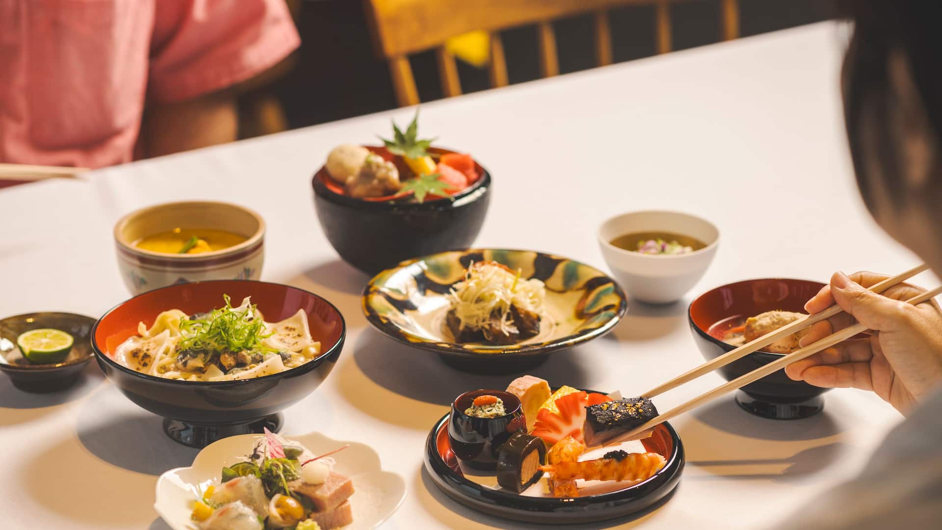 Hyatt Regency Seragaki Island, Okinawa Ryukyu Japanese Kaiseki Dinner Time