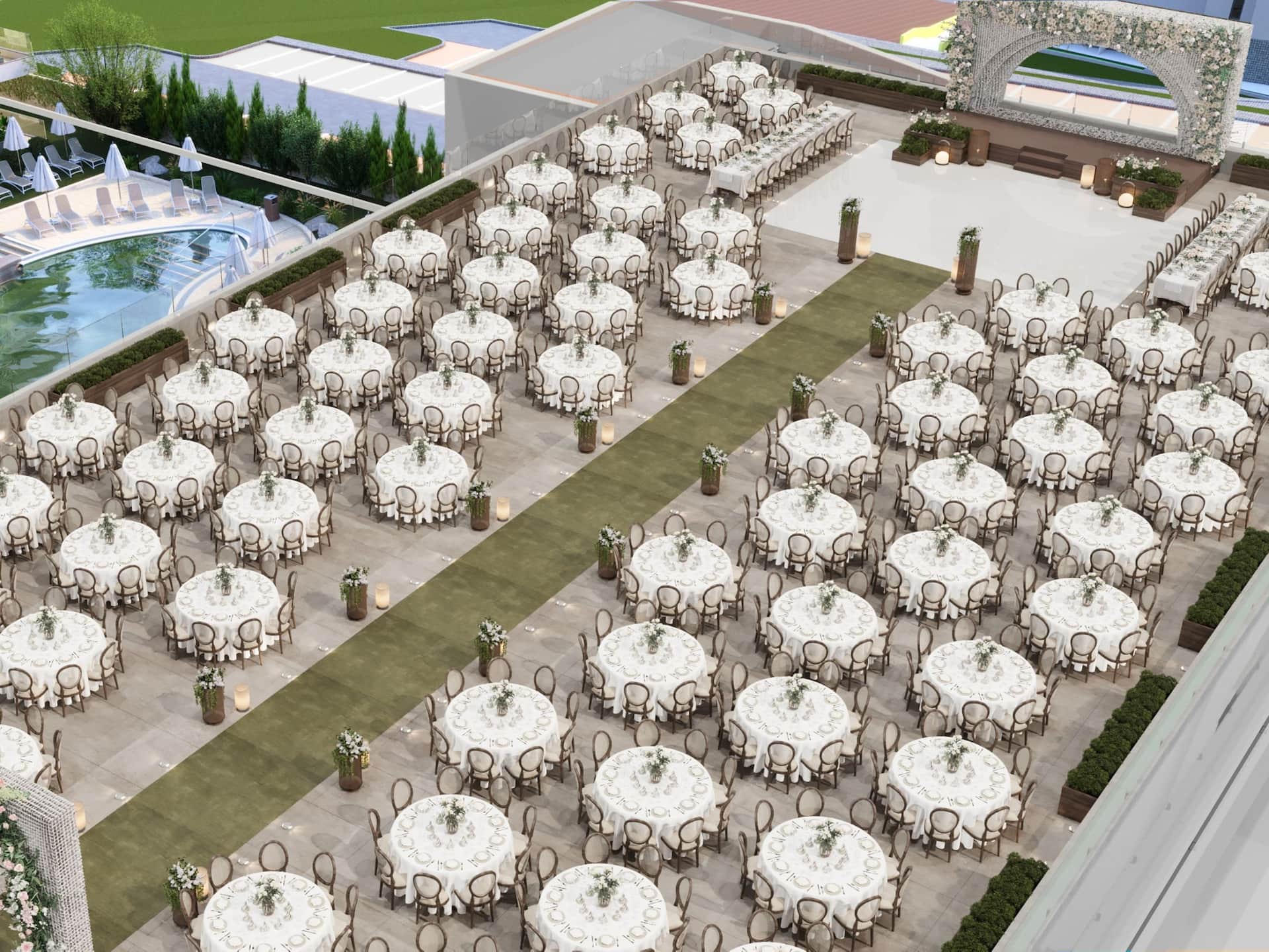 Hyatt Regency Kotor Bay Resort Conference Ballroom Rooftop Setup