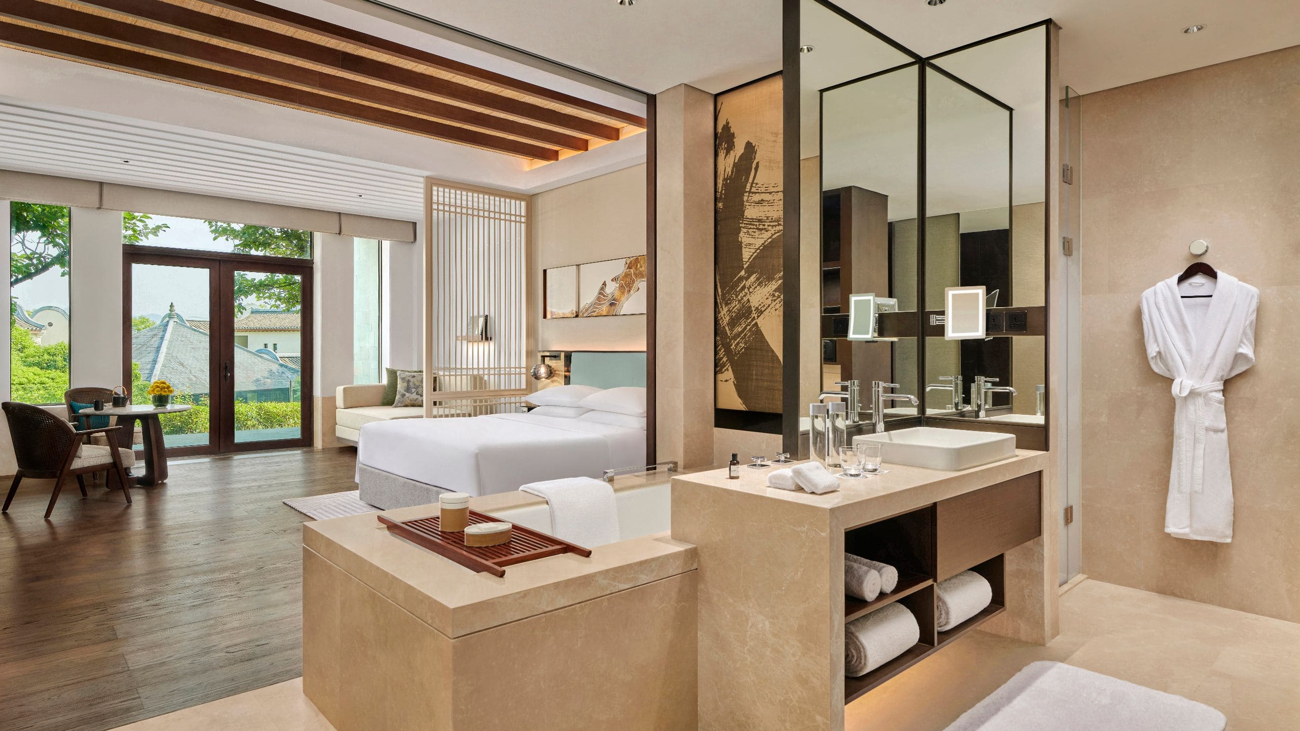 1/1 Park Hyatt Ningbo Resort and Spa One King Bed Yard Deluxe