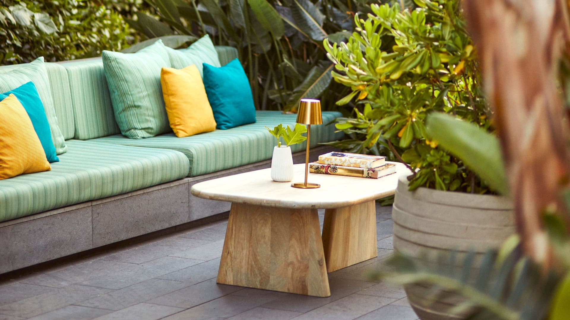 Grand Hyatt Barcelona Pool Sofa Spot