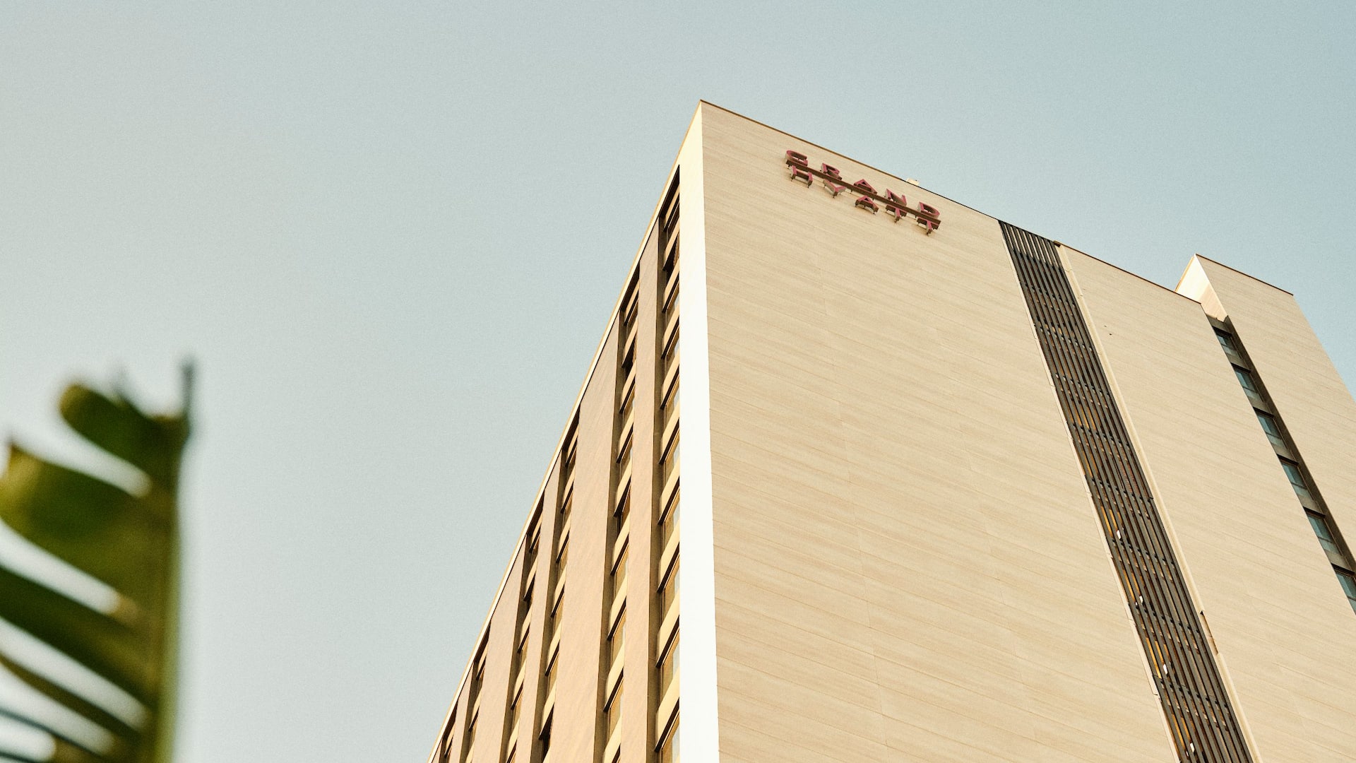 Grand Hyatt Barcelona Hotel Facade Inclined Point Of View