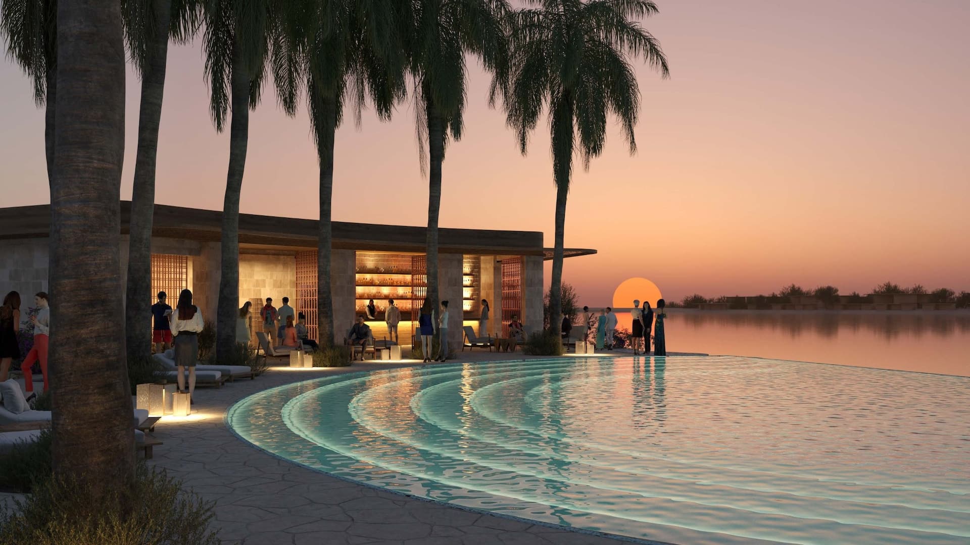 Grand Hyatt The Red Sea Beach Bar Sunset
