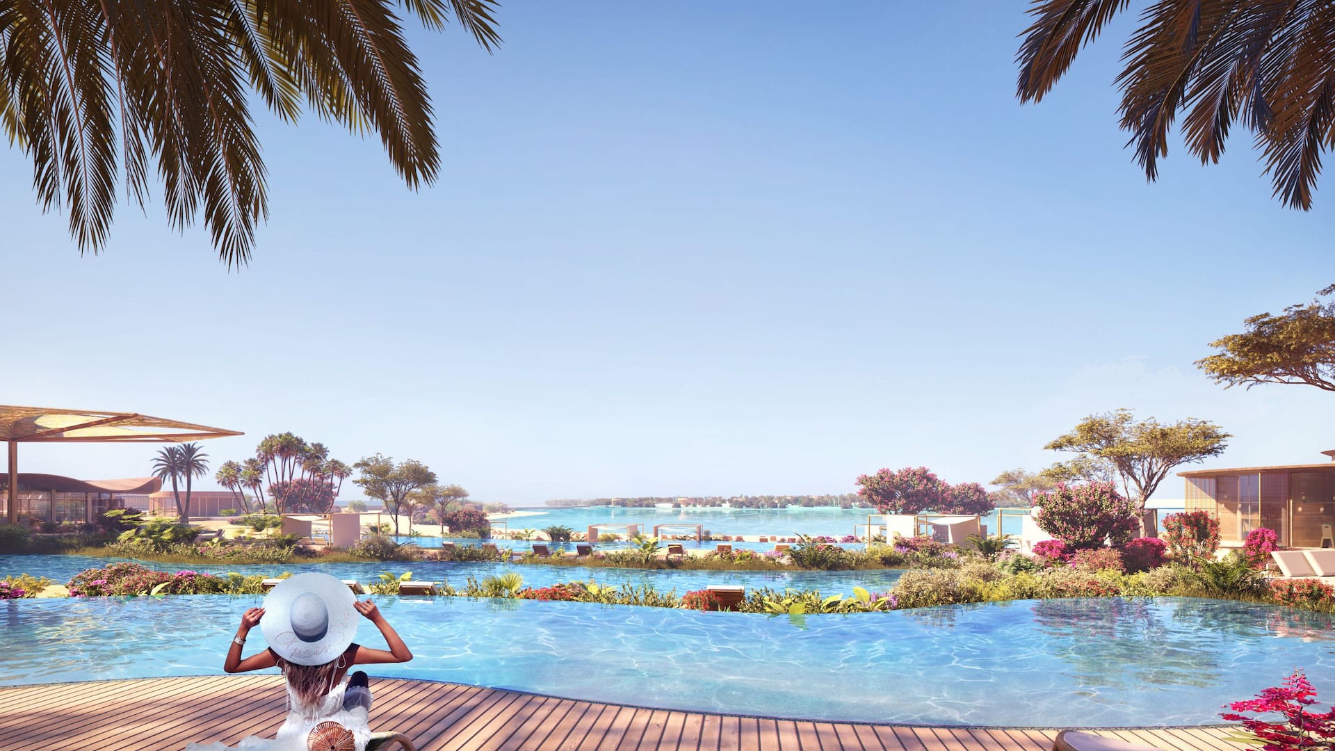 Grand Hyatt The Red pool view, a premier choice among Red Sea hotels for luxury stays