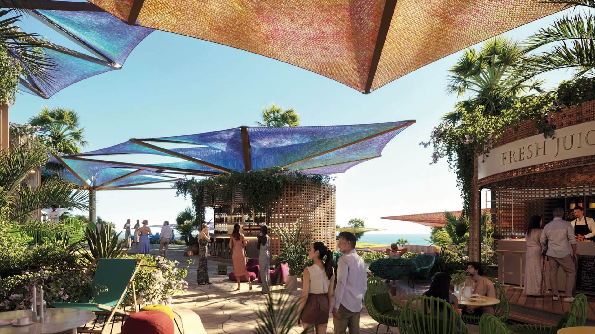 Grand Hyatt The Red Sea Spiral Walk Cafes