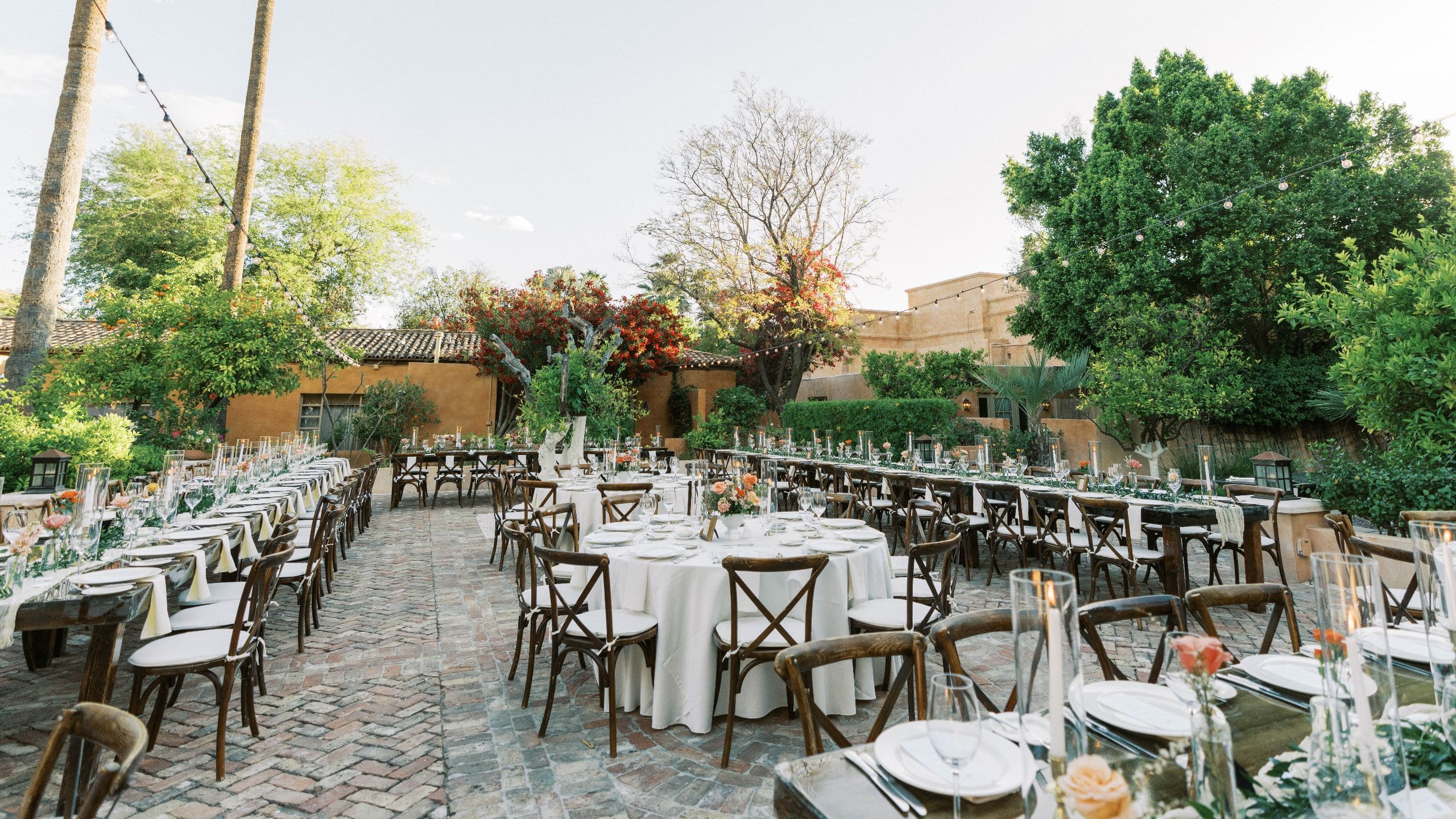 4 of 8 Royal Palms Resort and Spa Orange Grove Wedding Reception Set Up