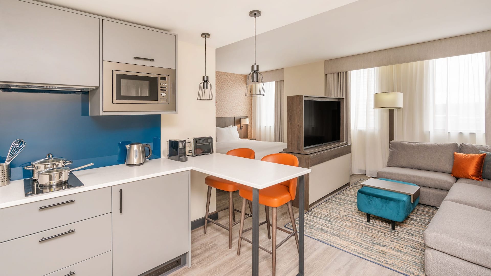 Hyatt House Leeds Suite Kitchenette