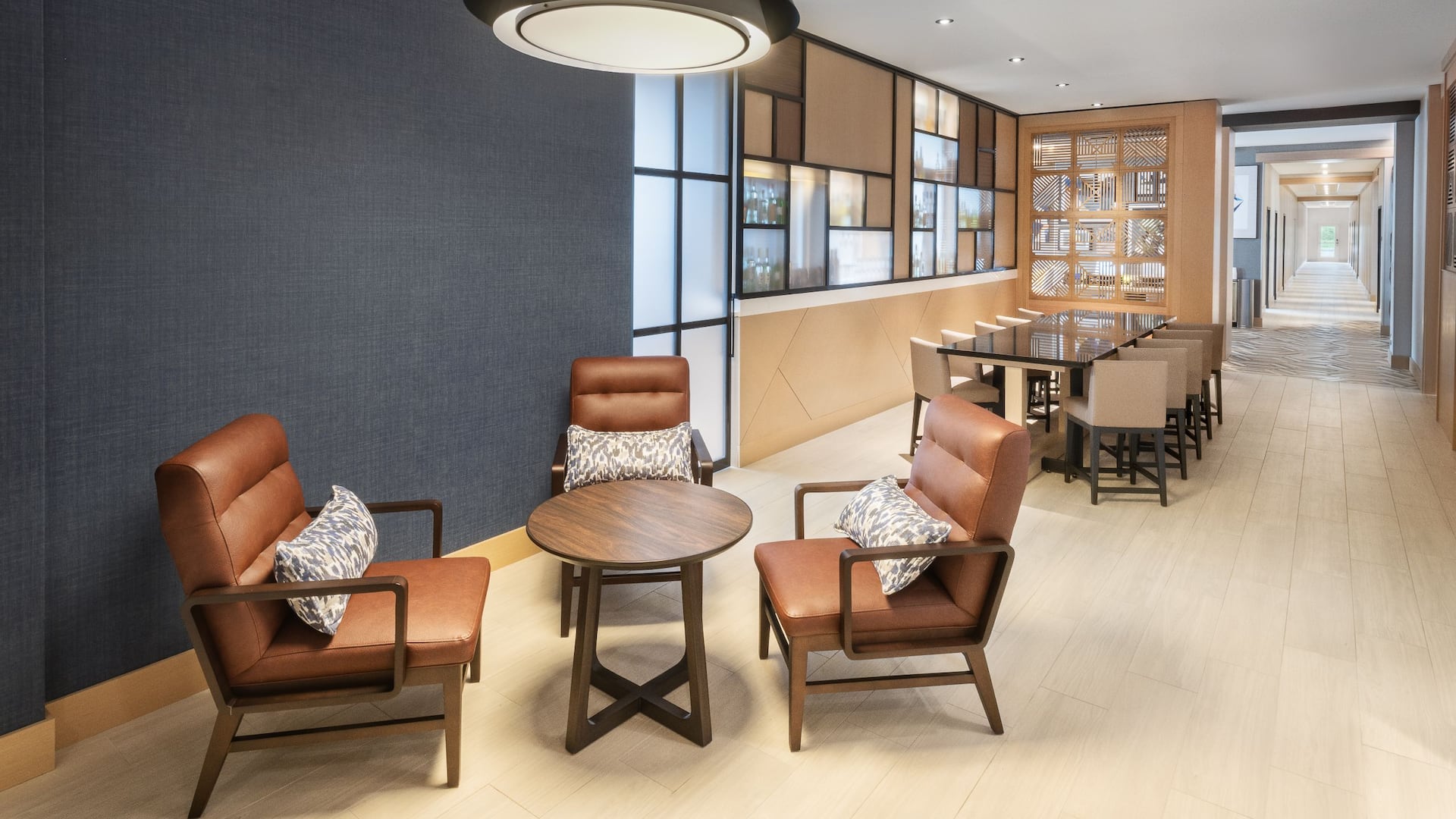 Hyatt Place Munster Farmers Table and Seating Area