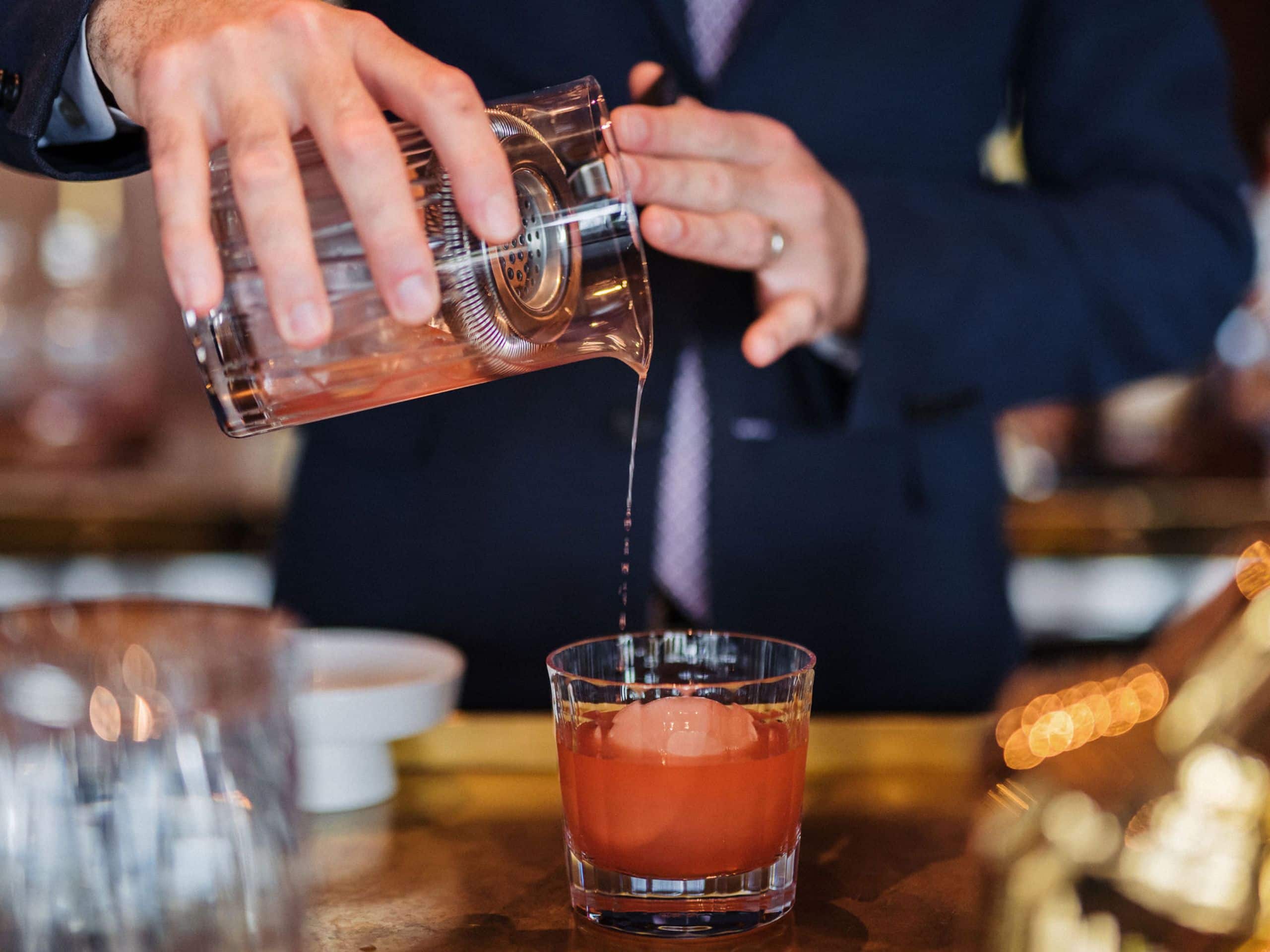 Park Hyatt Auckland Captains Bar Strain Cocktail Staff