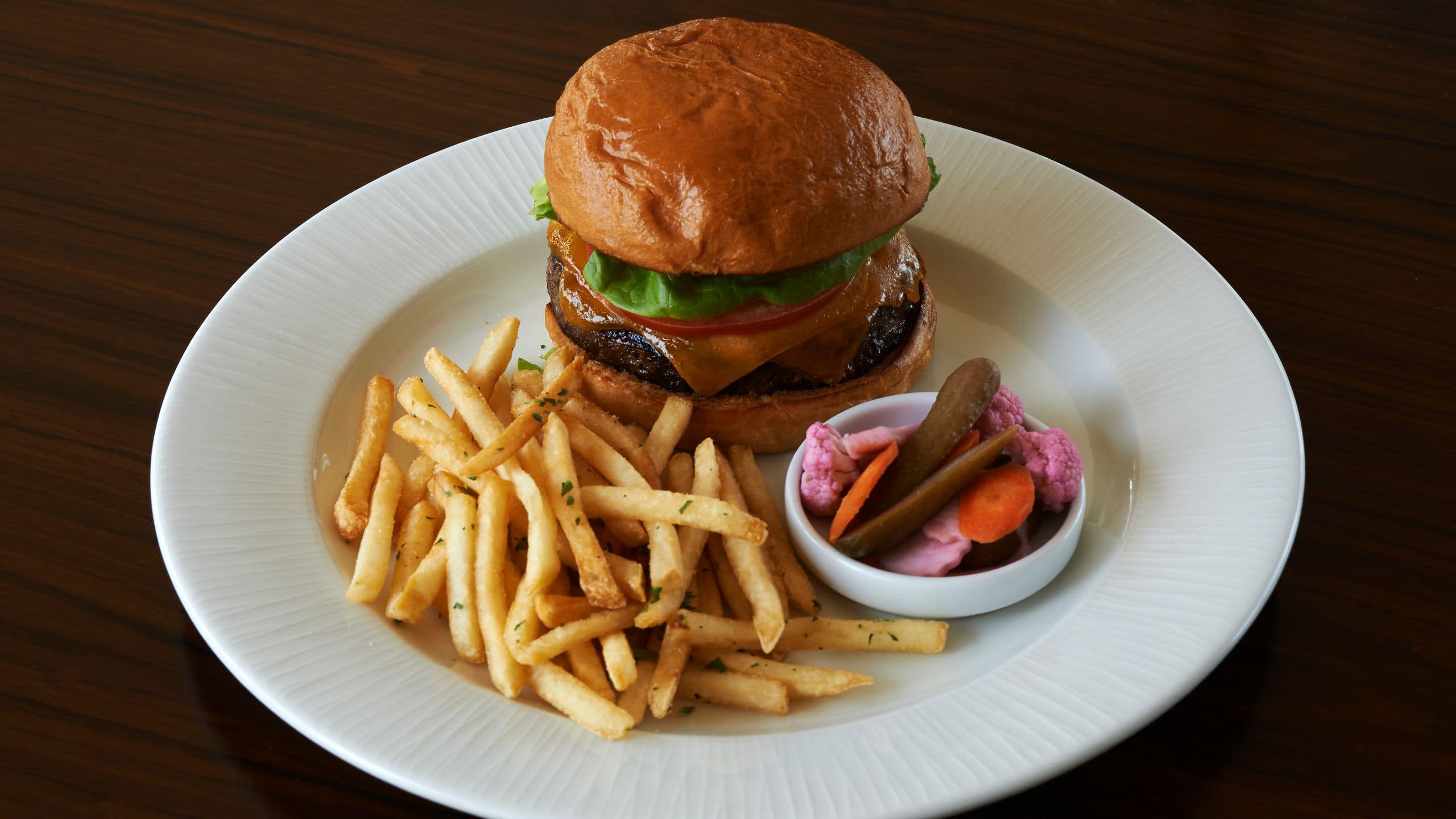4 of 6 Hyatt Centric Delfina Santa Monica Cheeseburger And Fries