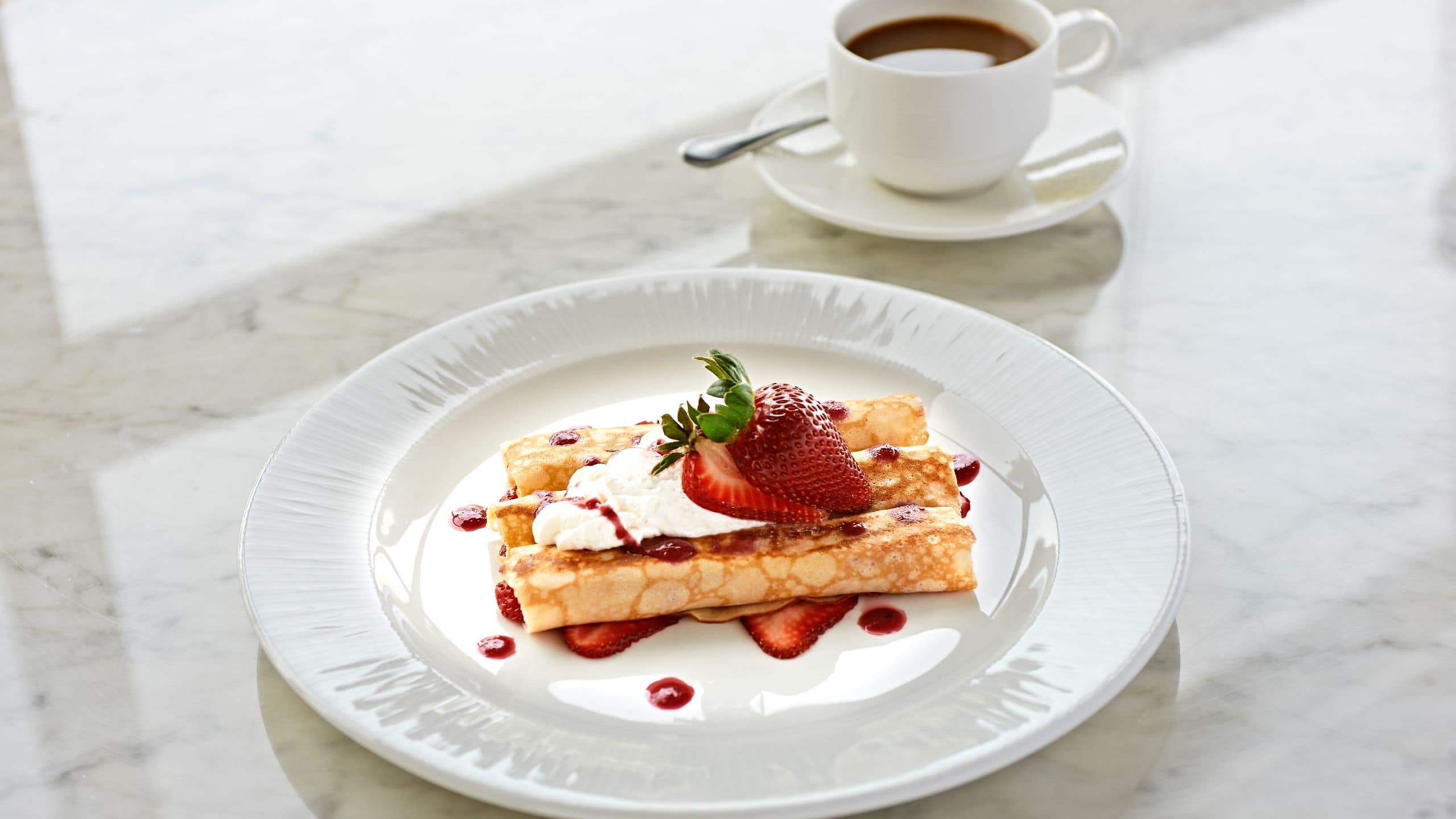 1 of 1 Hyatt Centric Delfina Santa Monica Strawberry Crepes