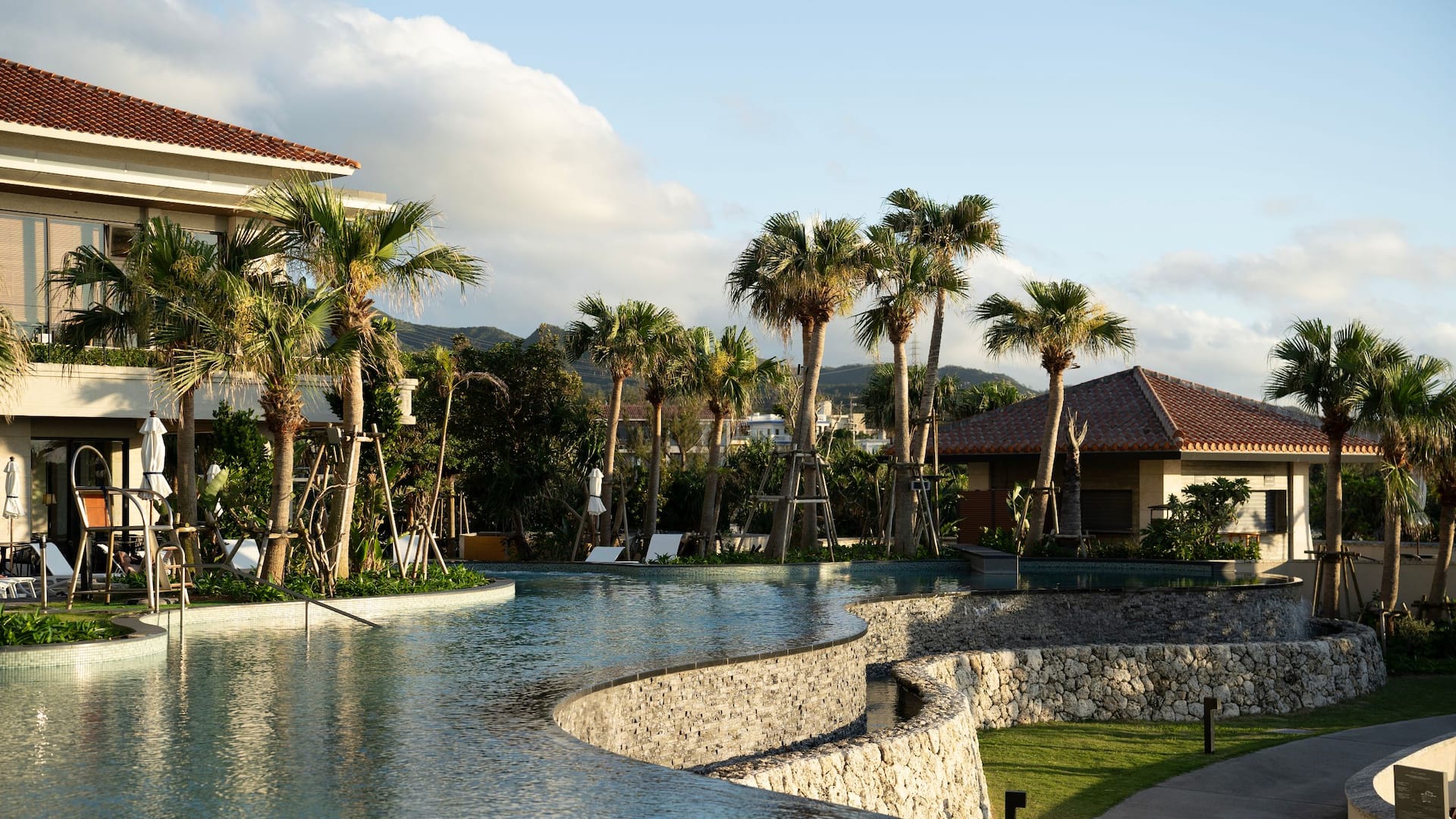 Hyatt Regency Seragaki Island, Okinawa Gusuku Pool Twilight