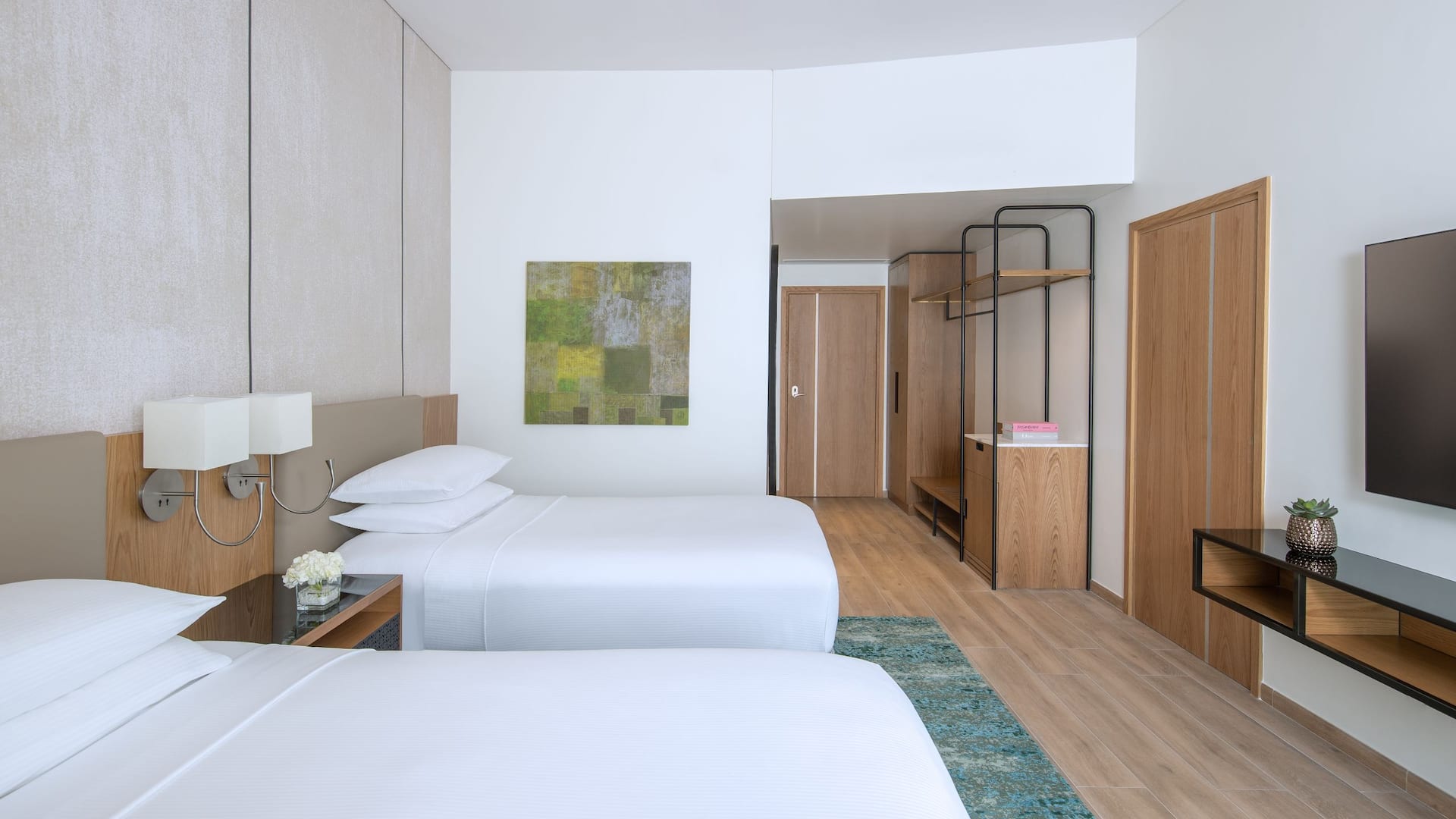 Hyatt Regency Oryx Doha Twin Room Setup