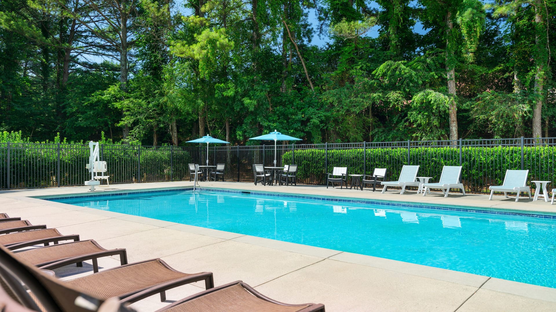 Hyatt Place Atlanta/Alpharetta/North Point Mall Pool Trees