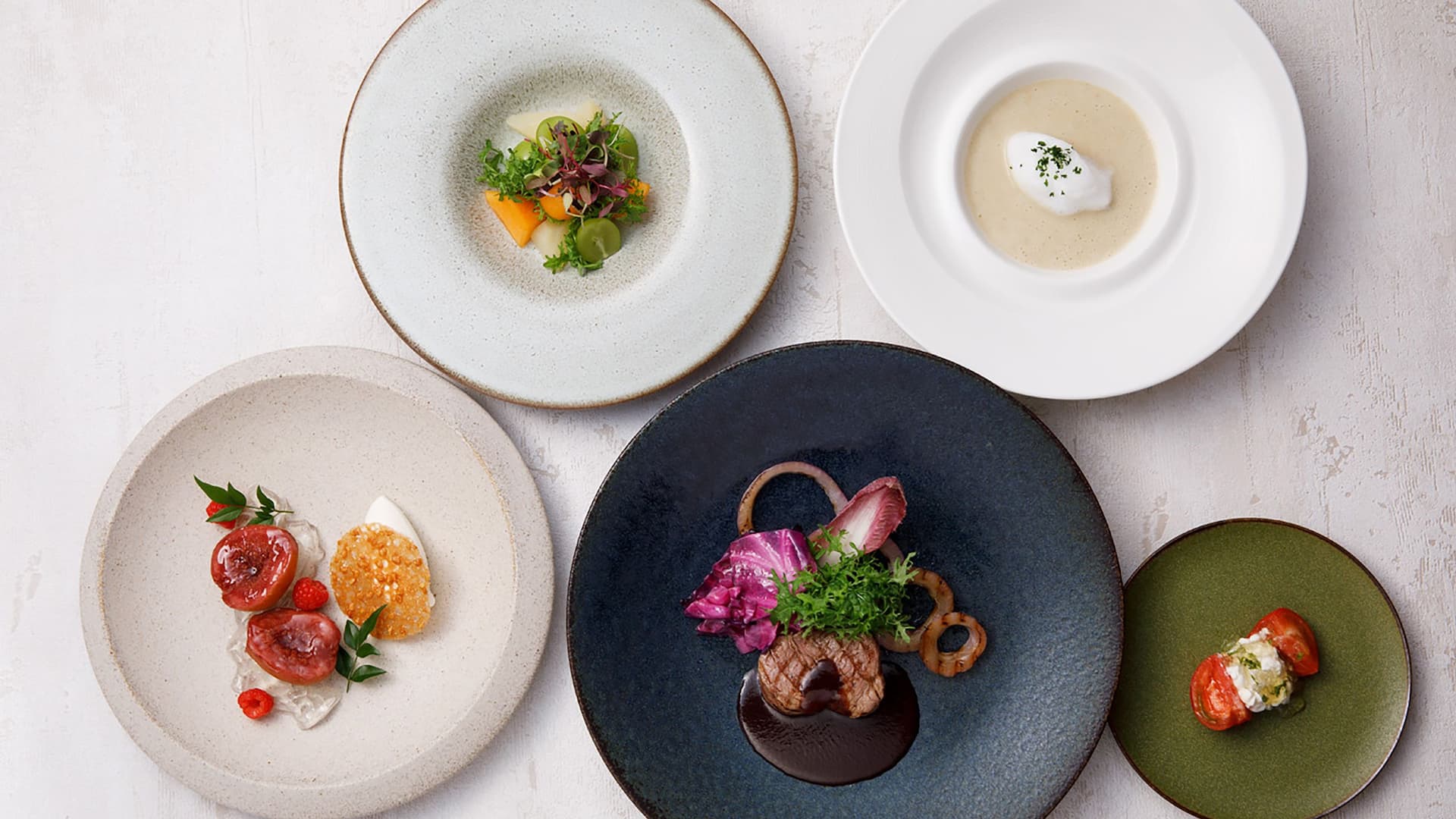 Grand Hyatt Fukuoka Prix Fixe Dinner Dishes