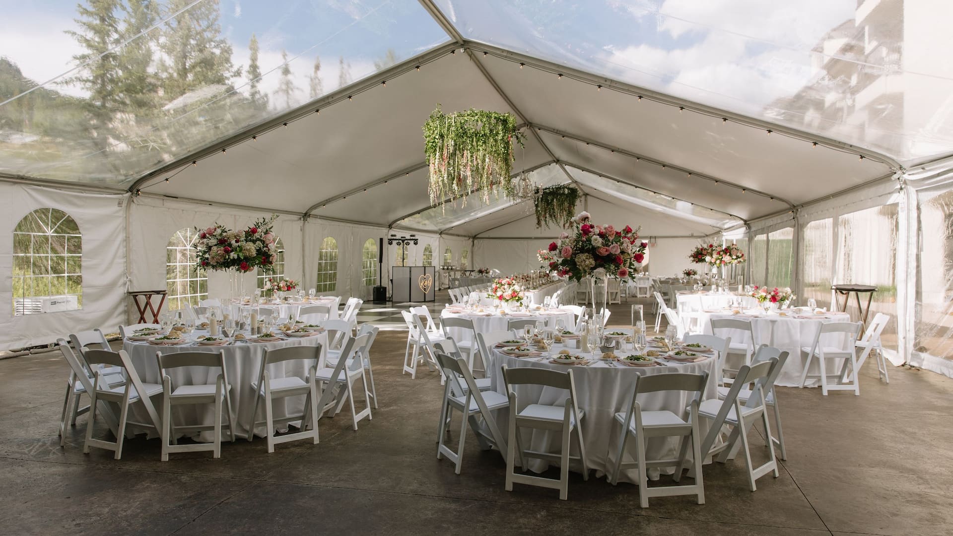 Grand Hyatt Wedding Reception Full Tent Setup