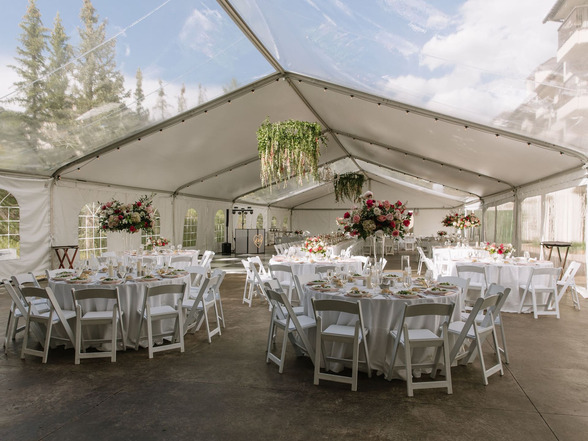 Grand Hyatt Wedding Reception Full Tent Setup