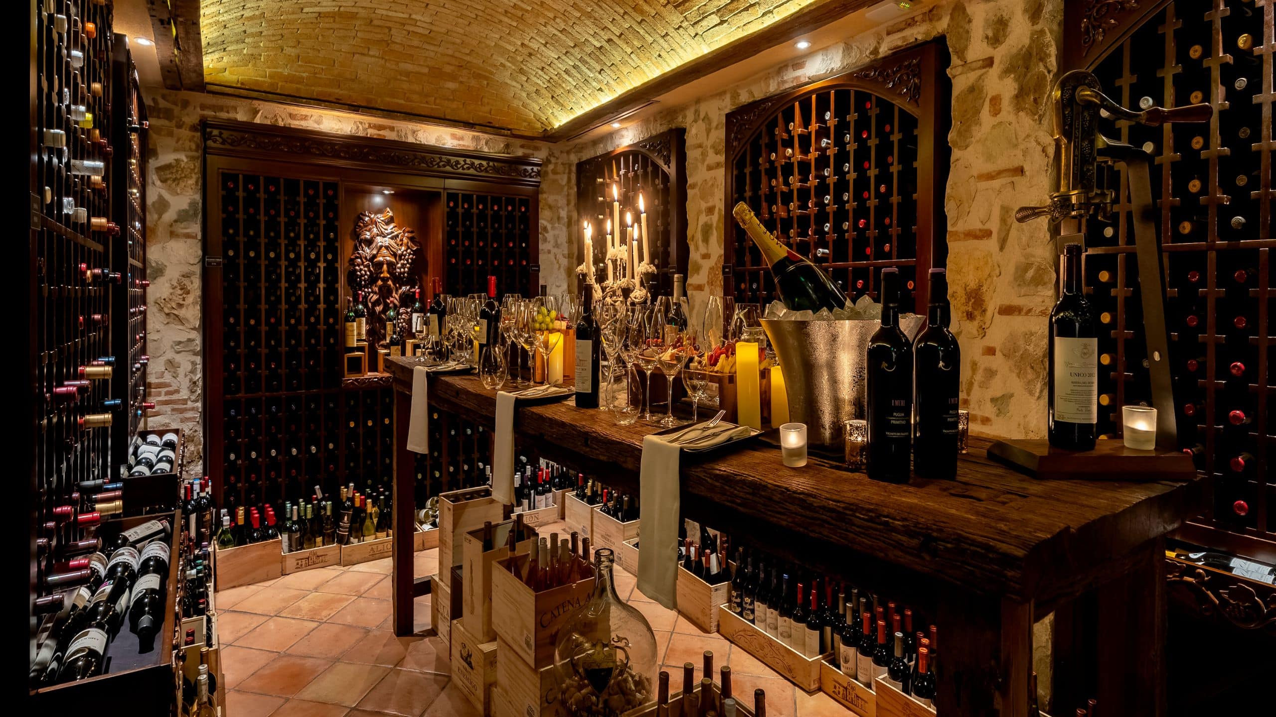 Hotel La Compañia Cava Wine Cellar Details
