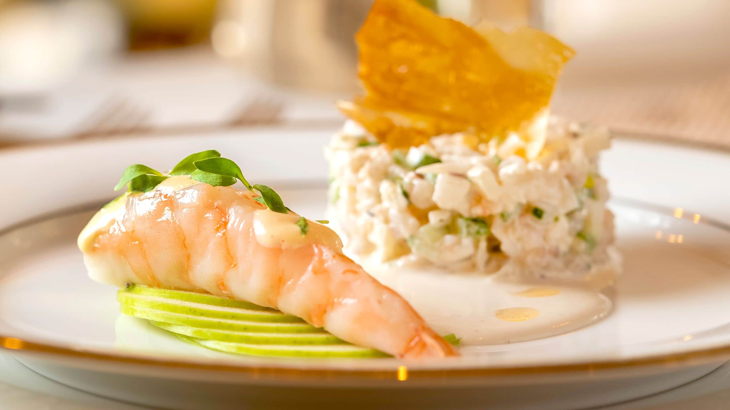 Hotel La Compañia Villaana Shrimp Entree