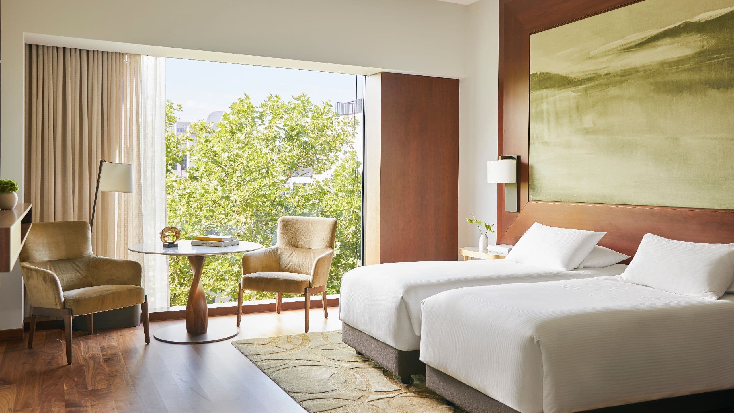 2 of 4 Park Hyatt Zurich Twin Room Bedroom