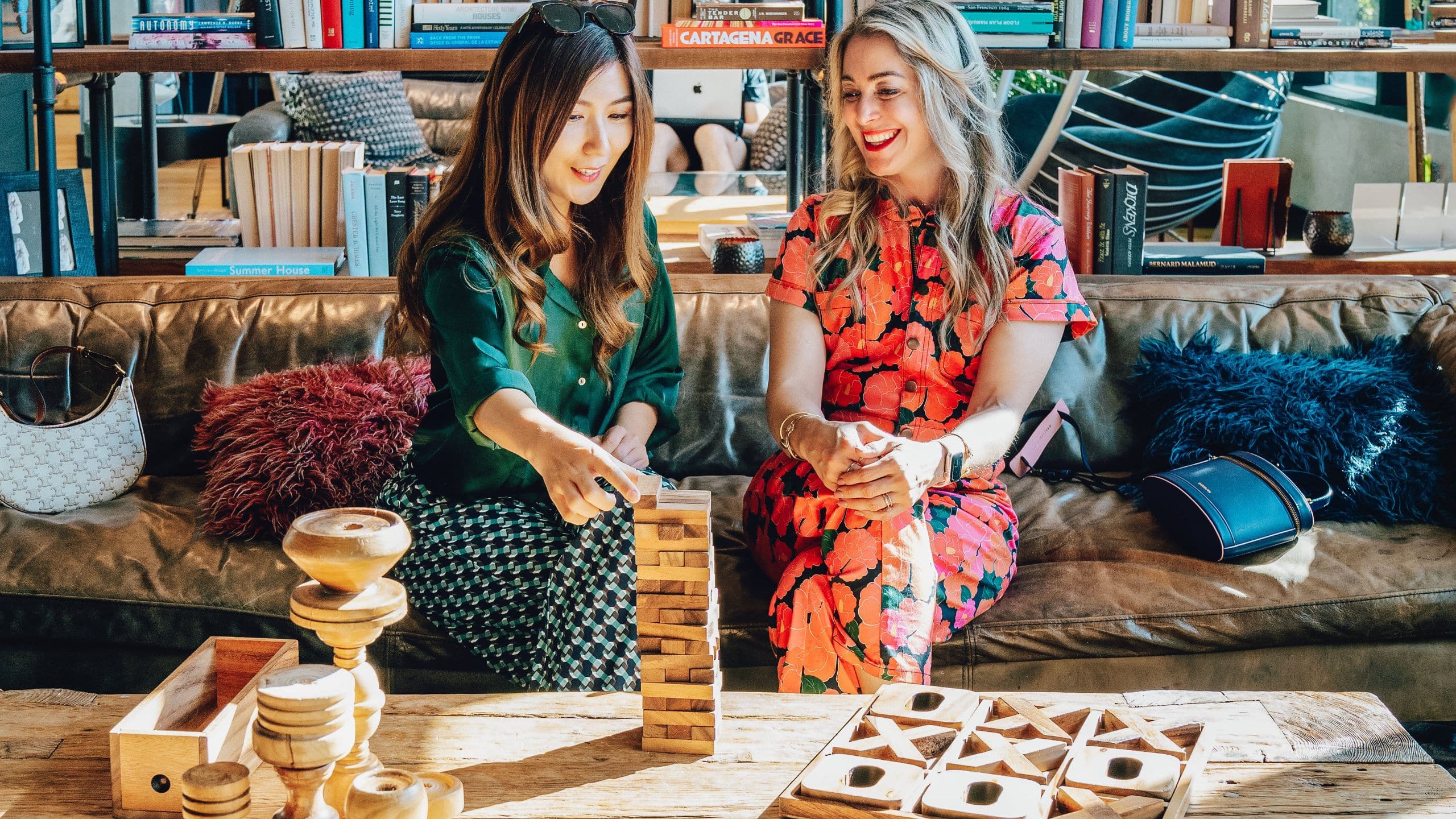 Hotel Kabuki Guests Playing Games In Lobby