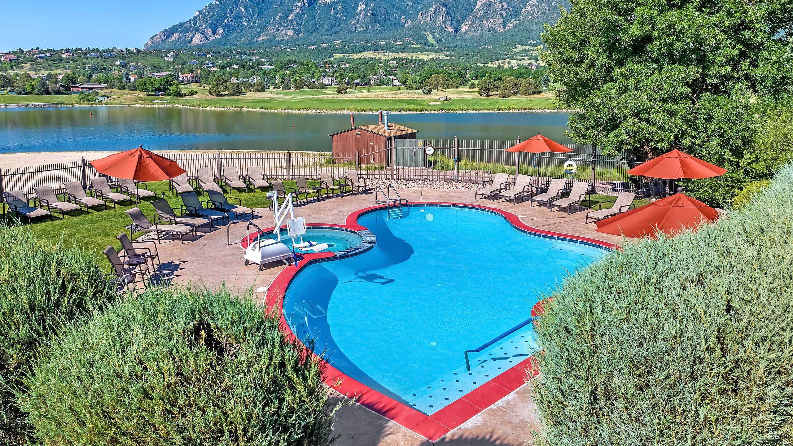 Cheyenne Mountain Resort Adult Pool And View Of Lake