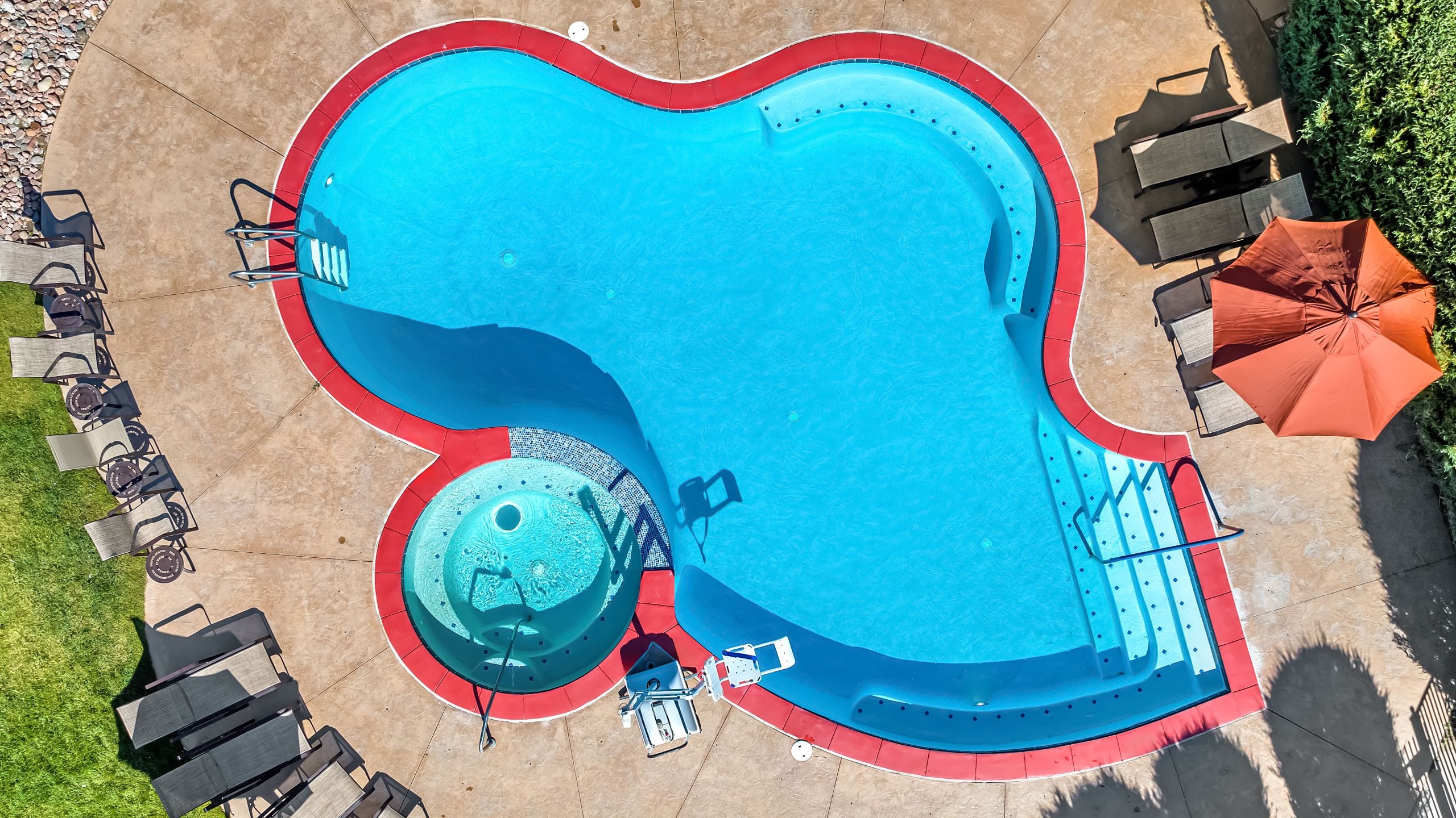 Cheyenne Mountain Resort Adult Pool Overhead Shot
